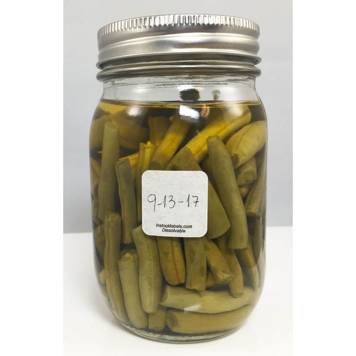 Dissolvable Blank Square Labels 1" QTY 500