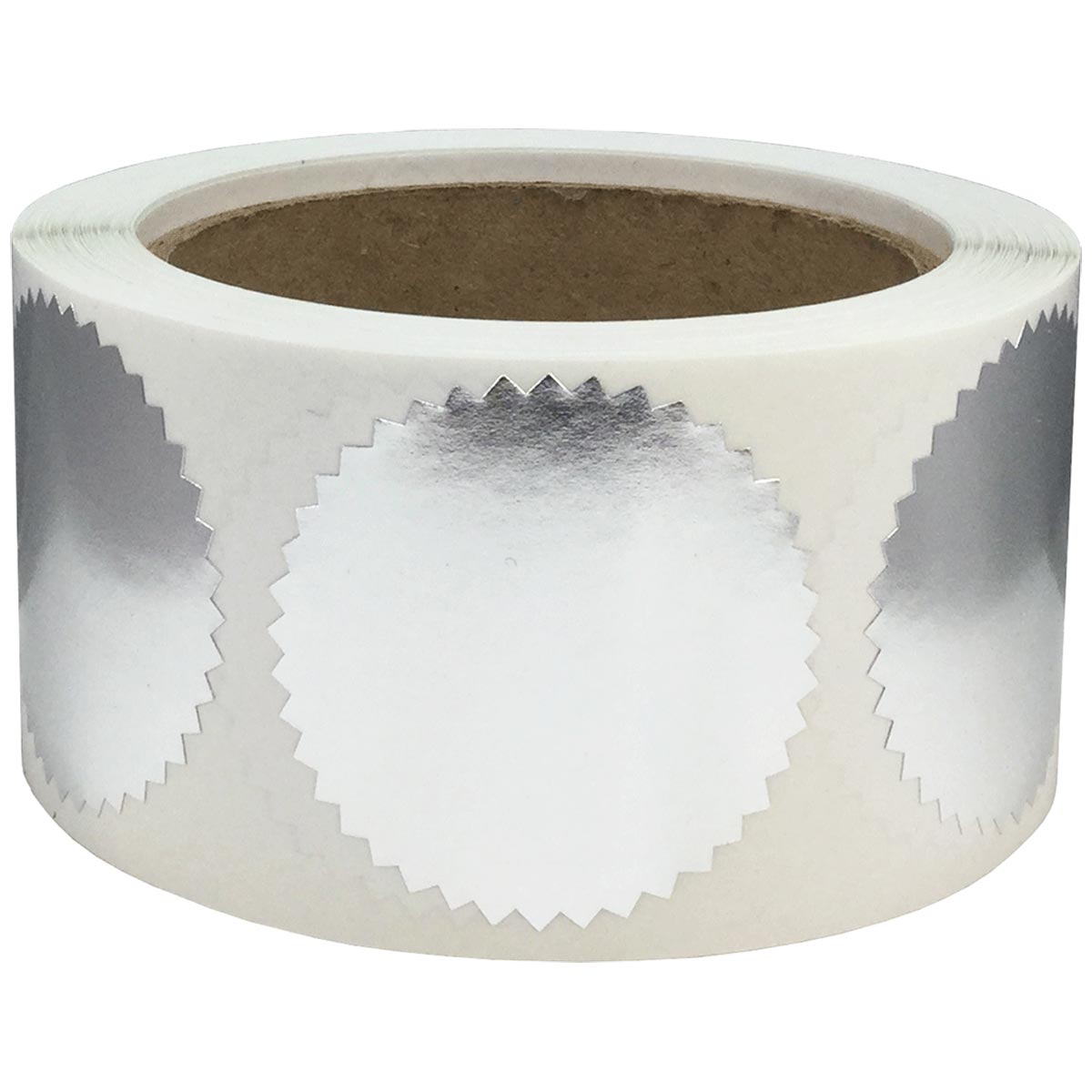 Silver Stickers 2" Round QTY 500 Silver Stickers 2" Round QTY 500