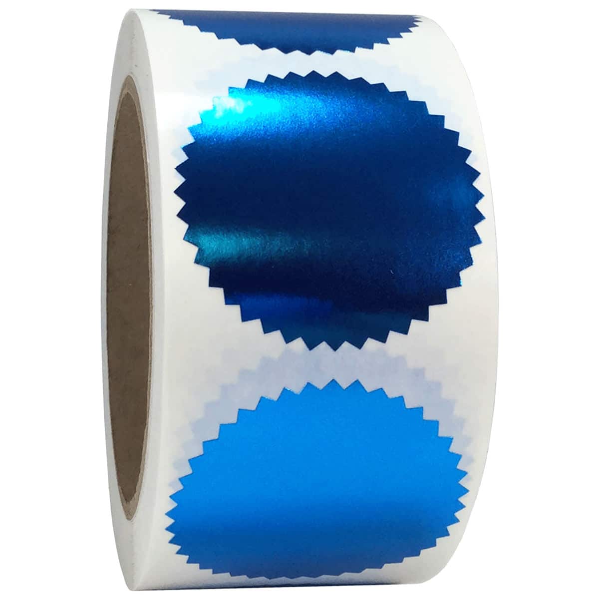 Metallic Blue Stickers 2" Round QTY 500 Metallic Blue Stickers 2" Round QTY 500