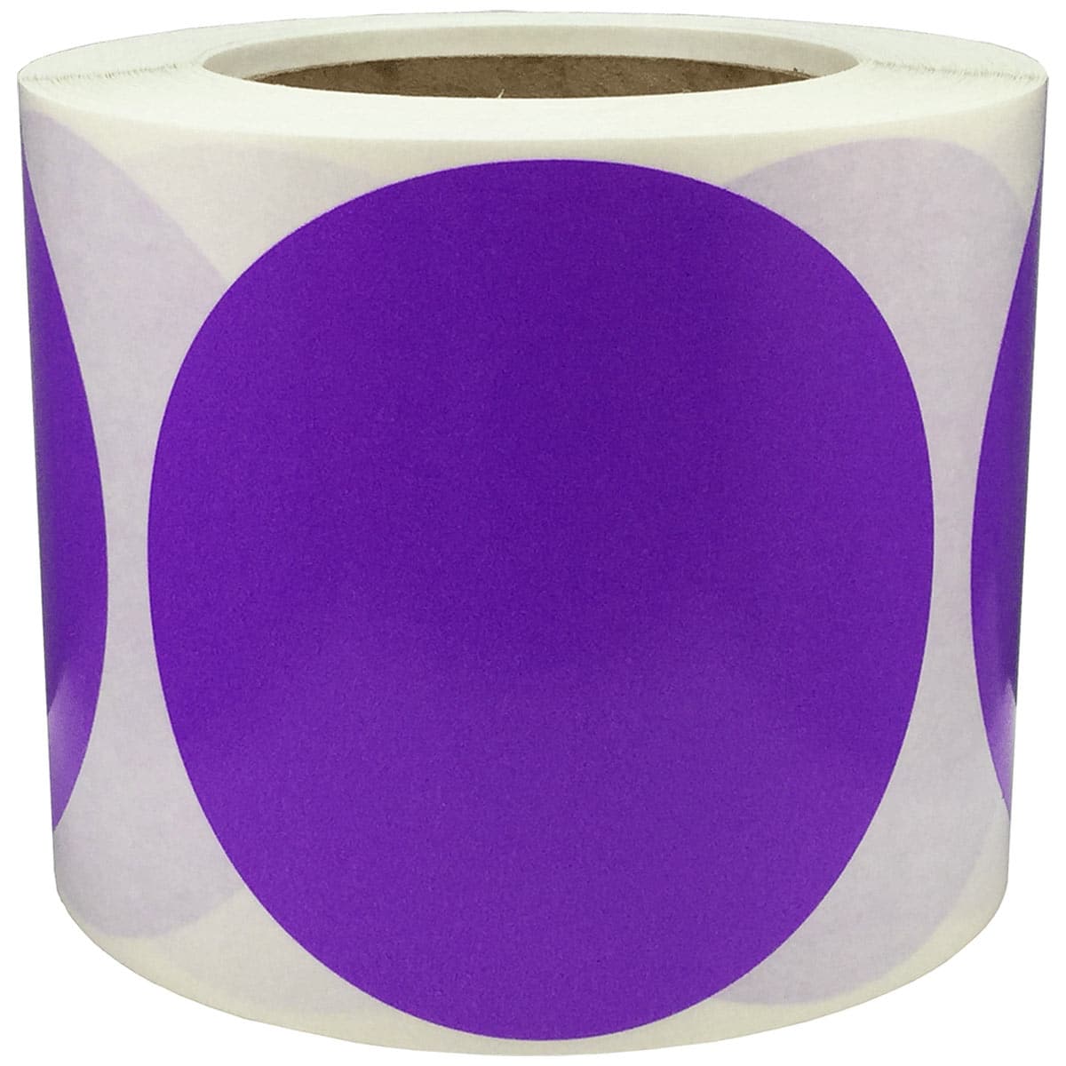 Purple Stickers 4" Round QTY 500 Purple Stickers 4" Round QTY 500