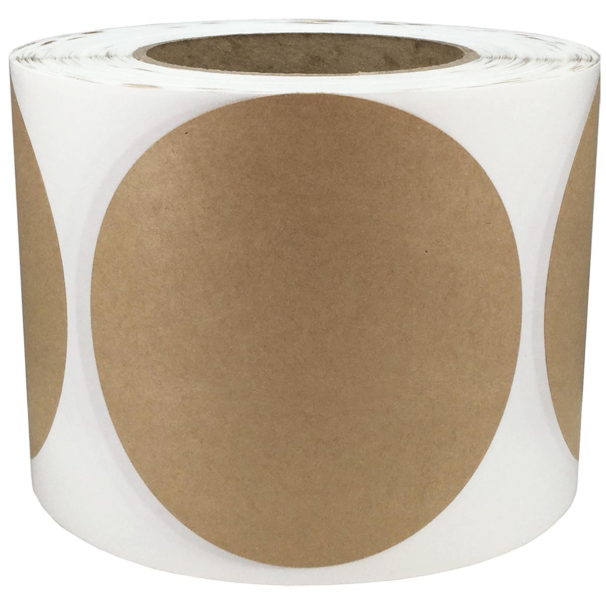 Kraft Paper Stickers 4" Round QTY 500 Kraft Paper Stickers 4" Round QTY 500