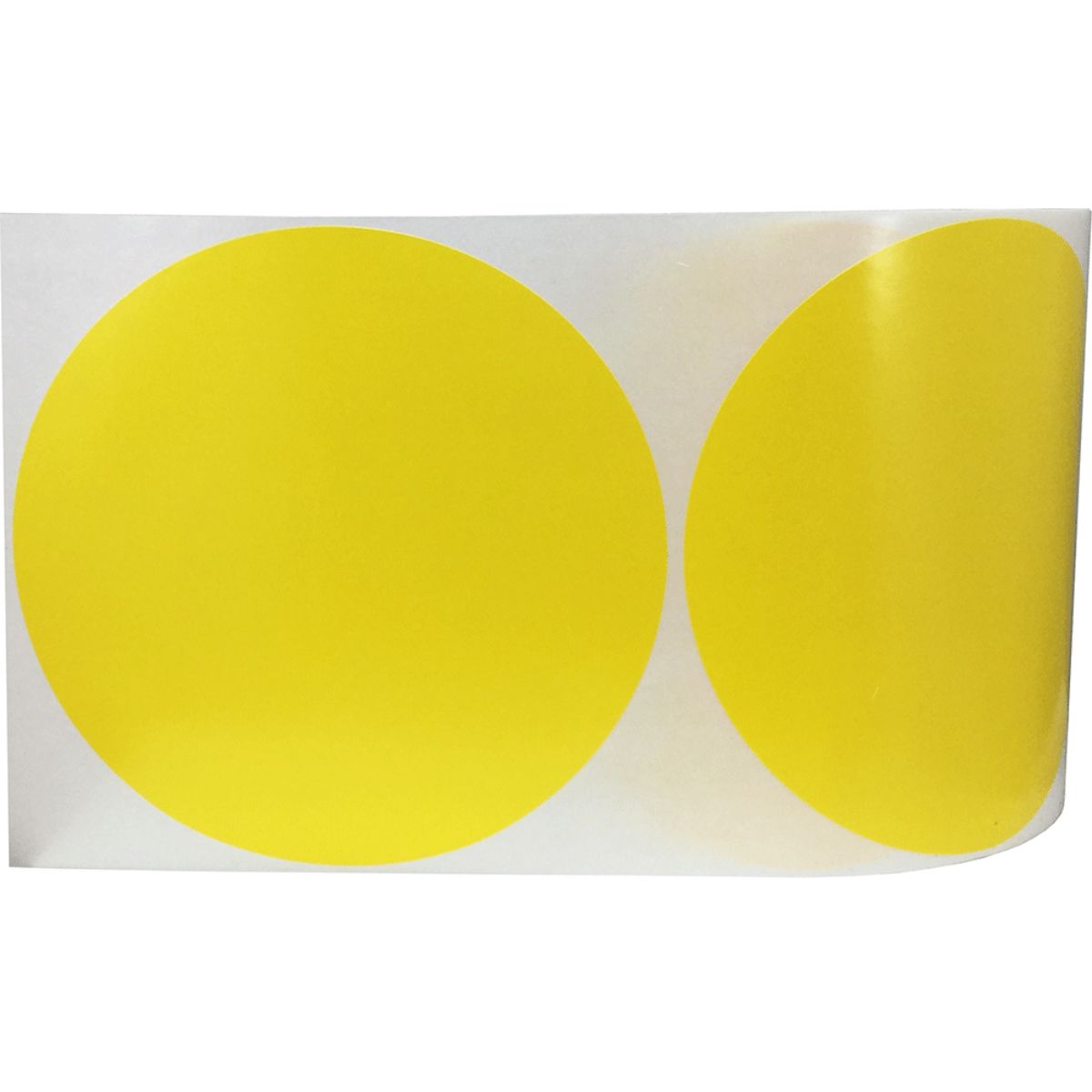 Yellow Stickers Large 5" Round QTY 500 Yellow Stickers Large 5" Round QTY 500