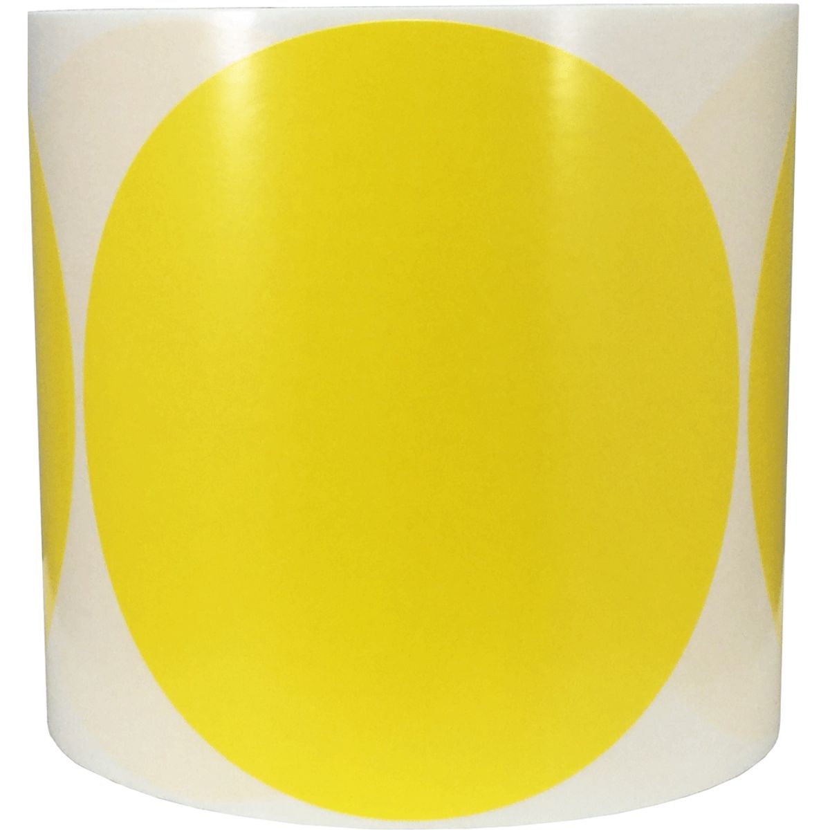 Yellow Stickers Large 5" Round QTY 500 Yellow Stickers Large 5" Round QTY 500