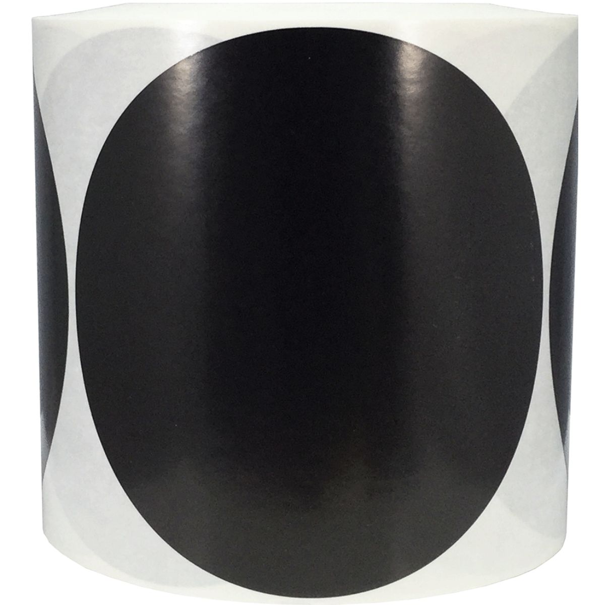 Black Stickers Large 5" Round QTY 500 Black Stickers Large 5" Round QTY 500