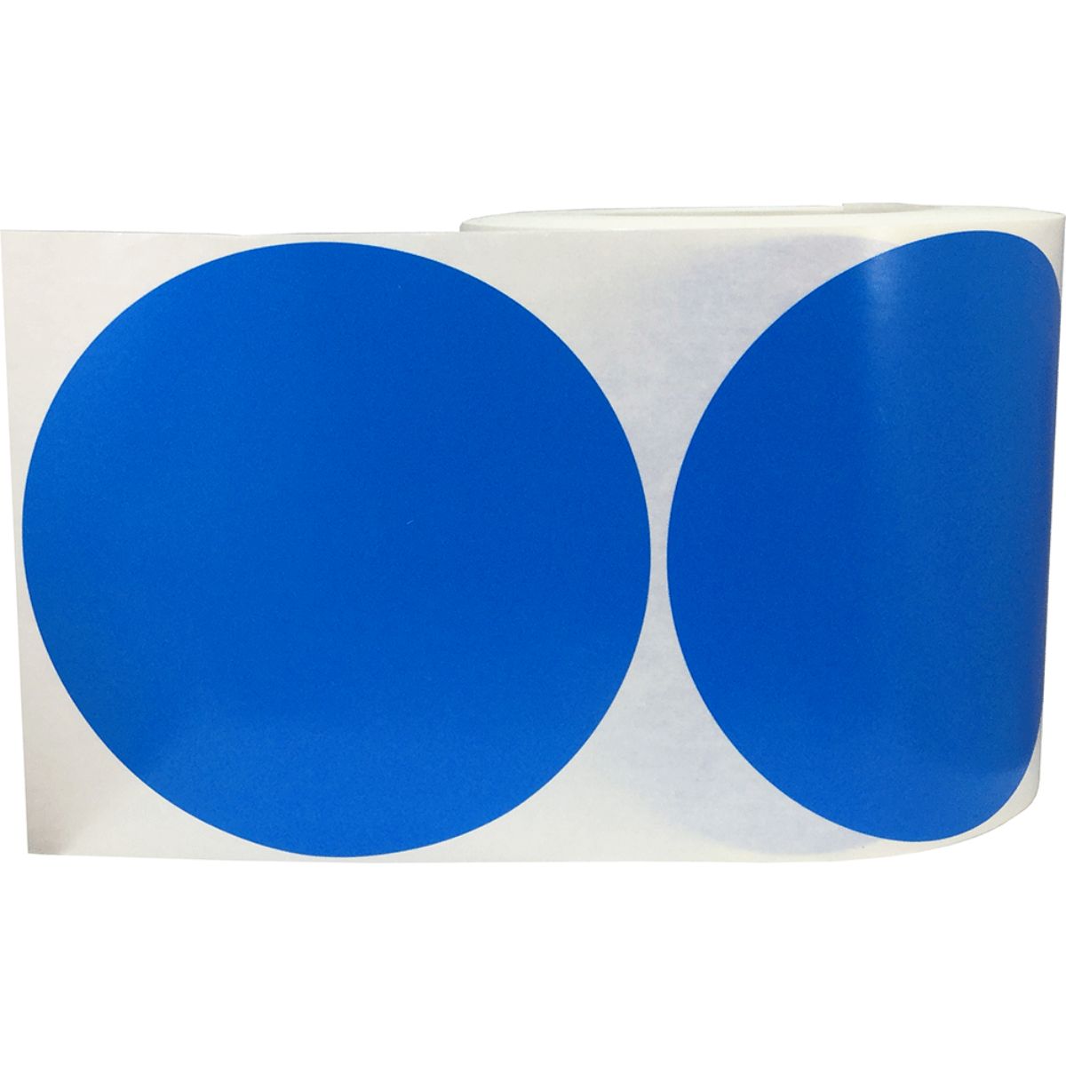 Blue Stickers Large 5" Round QTY 500 Blue Stickers Large 5" Round QTY 500