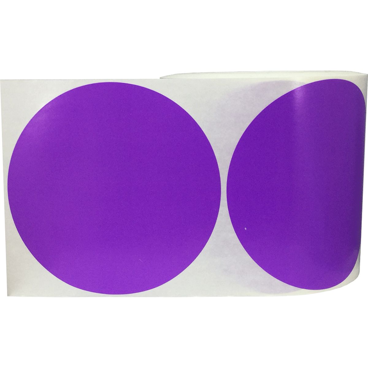 Purple Stickers Large 5" Round QTY 500 Purple Stickers Large 5" Round QTY 500