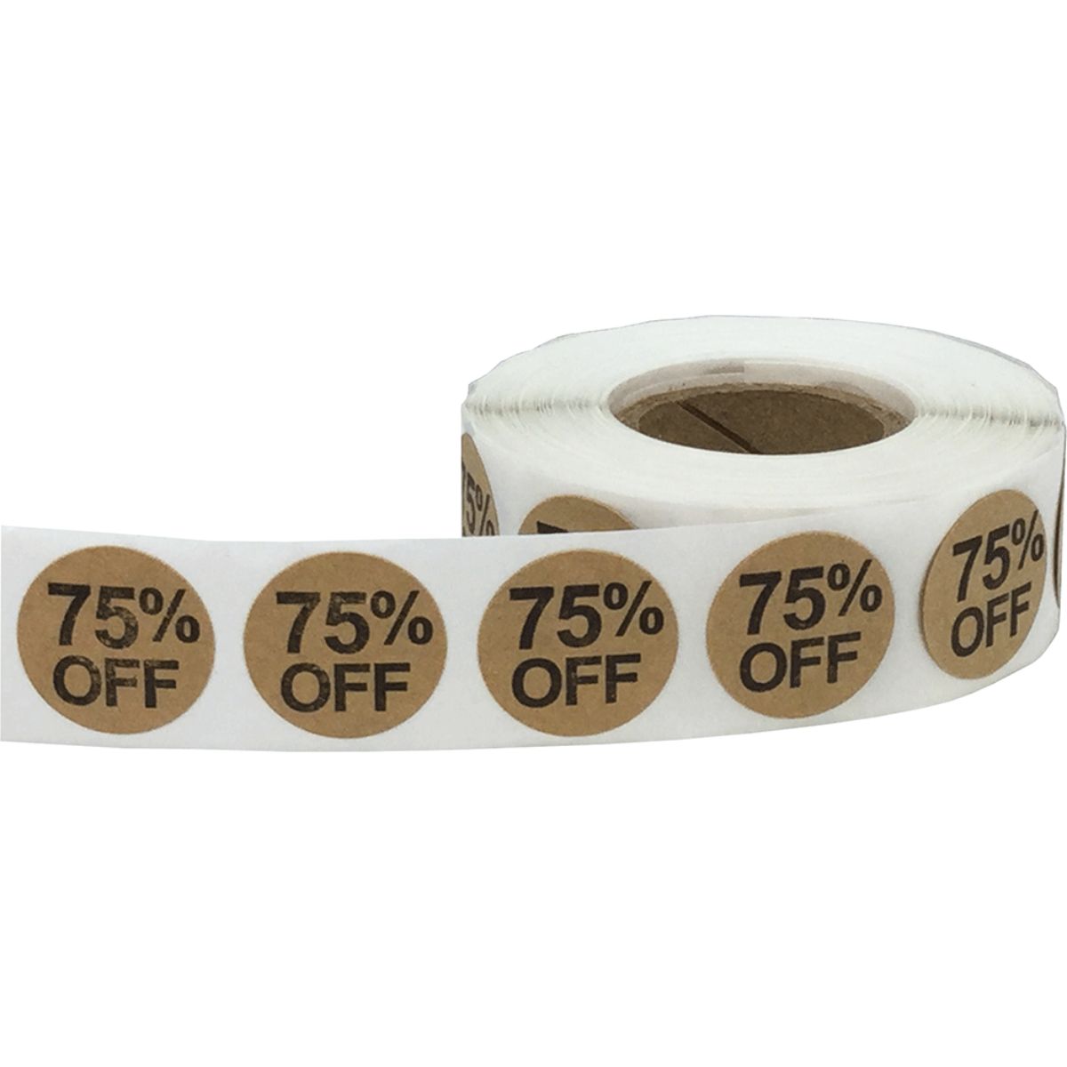 75 Percent Off Brown Kraft Labels 3/4" Quantity 500 75 Percent Off Brown Kraft Labels 3/4" Quantity 500