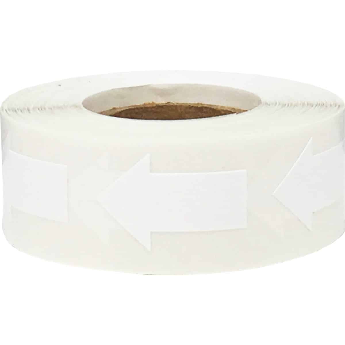 White Arrow Stickers 1" QTY 500 White Arrow Stickers 1" QTY 500