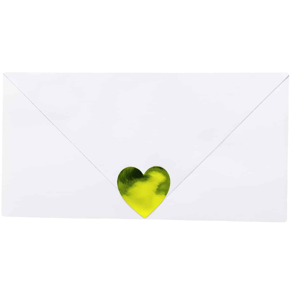 Metallic Gold Heart Stickers 1" QTY 500 Metallic Gold Heart Stickers 1" QTY 500