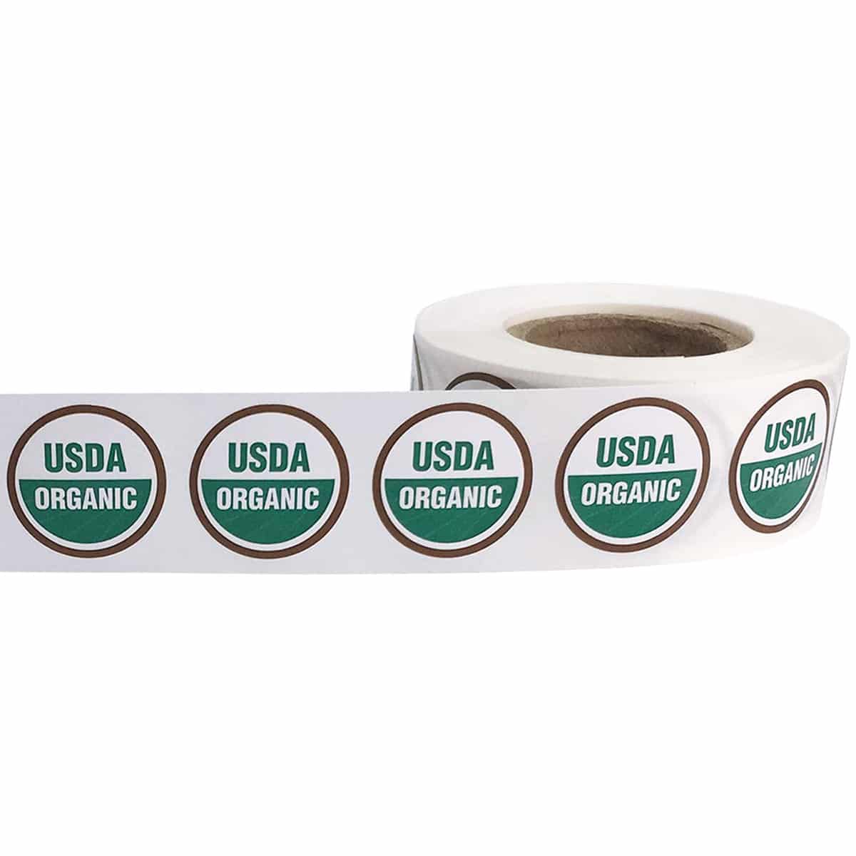 USDA Organic Deli Labels 3/4" Round QTY 500 USDA Organic Deli Labels 3/4" Round QTY 500