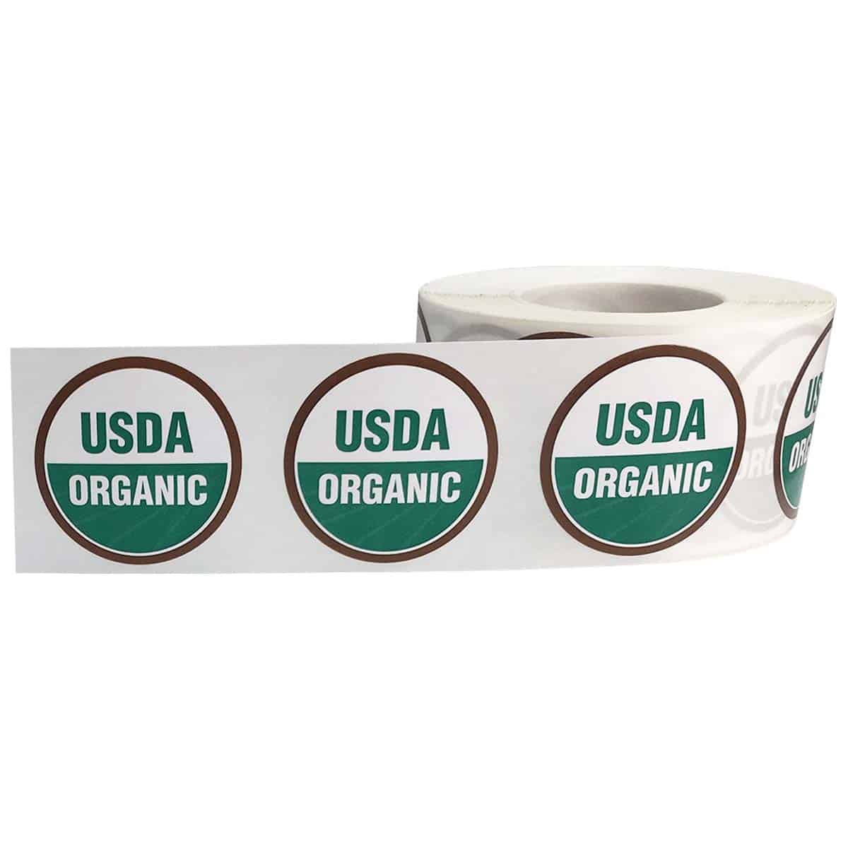 USDA Organic Deli Labels 1.25" Round QTY 500 USDA Organic Deli Labels 1.25" Round QTY 500