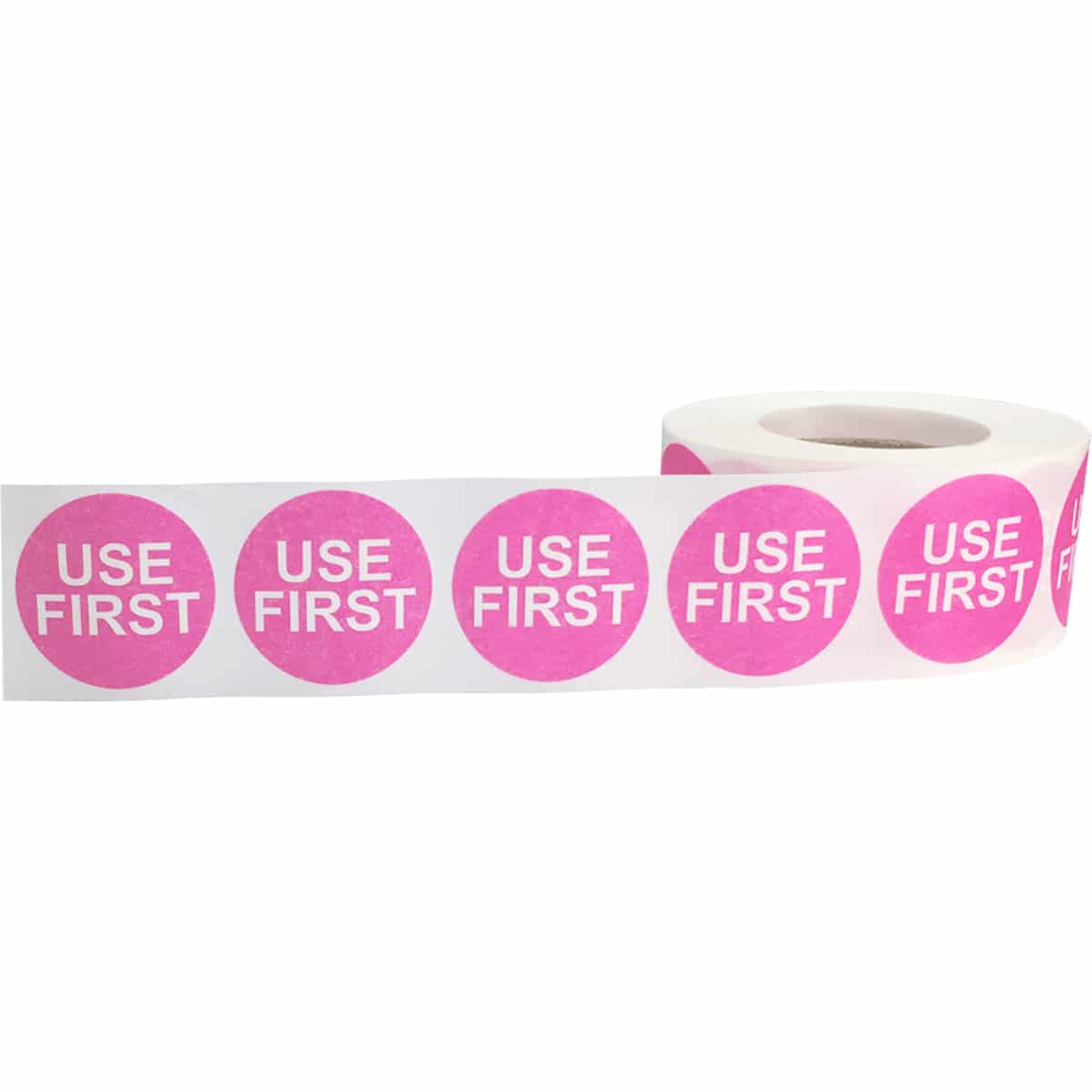 Use First Dissolvable Pink Labels 1" Round QTY 500