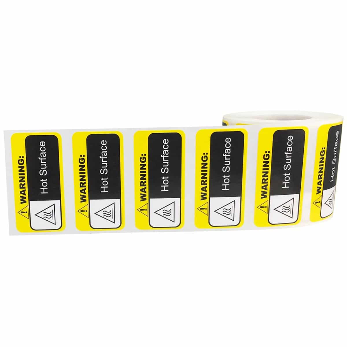 Hot Surface Warning Labels QTY 500