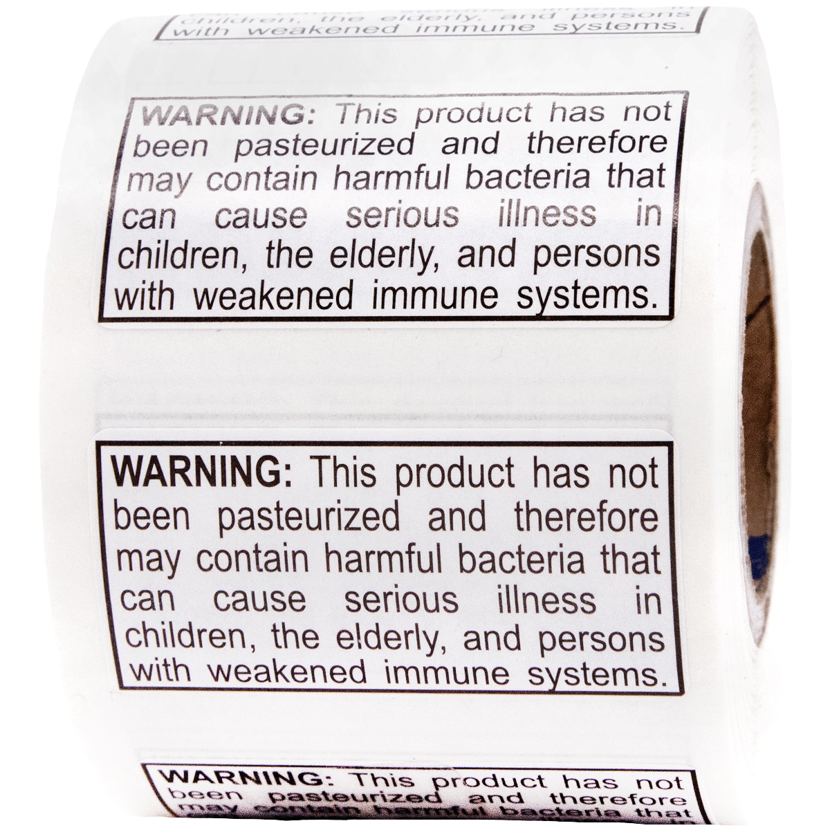 Warning Labels Not Been Pasteurized QTY 500 Warning Labels Not Been Pasteurized QTY 500