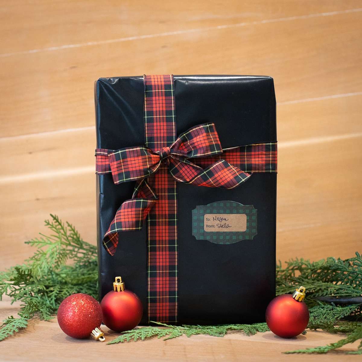 Green Buffalo Plaid Kraft Gift Tags QTY 100 Green Buffalo Plaid Kraft Gift Tags QTY 100