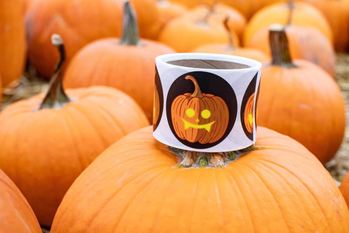 Jack-O-Lantern Stickers - Holiday QTY 100