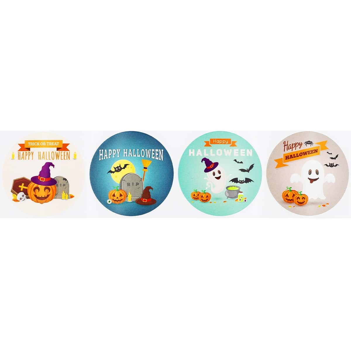 Happy Halloween Stickers - Holiday QTY 100