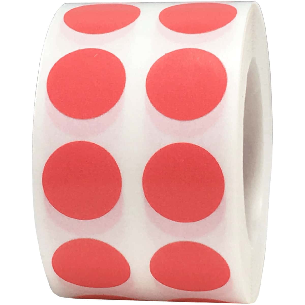 Small Coral Colored Dot Stickers 1/2" Round QTY 1,000 Small Coral Colored Dot Stickers 1/2" Round QTY 1,000