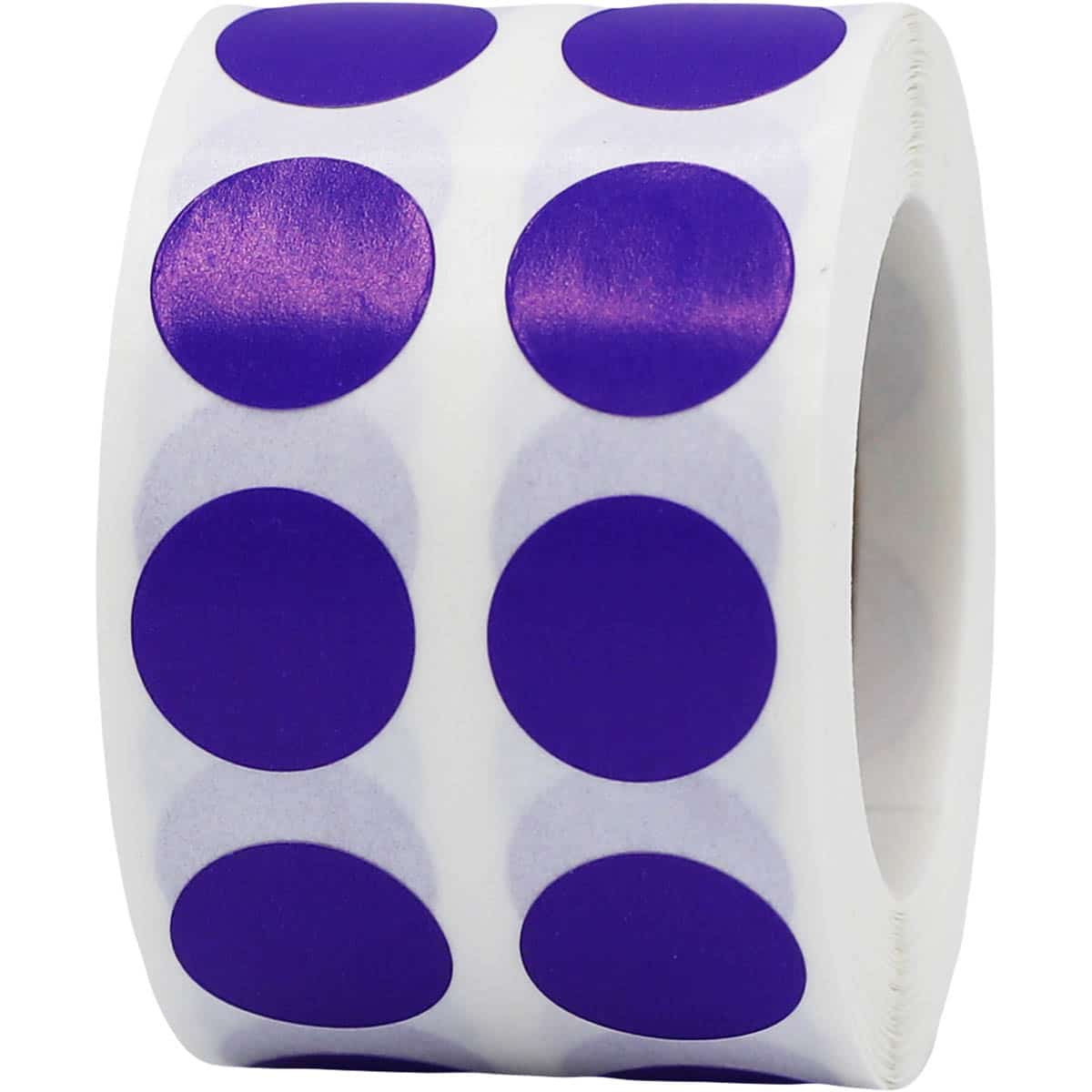 Small Grape Colored Dot Stickers 1/2" Round QTY 1,000