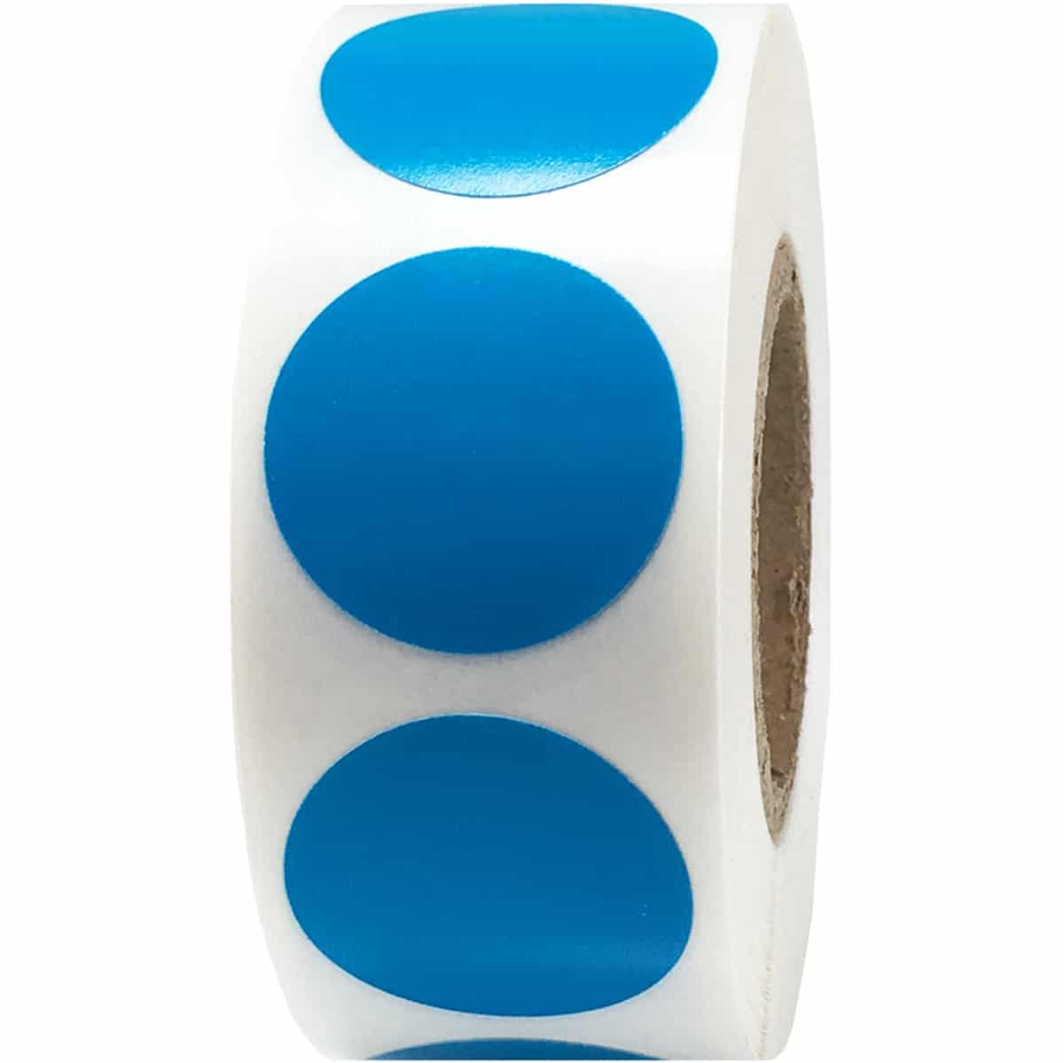 Aqua Color Code Labels 3/4" Round QTY 500 Aqua Color Code Labels 3/4" Round QTY 500