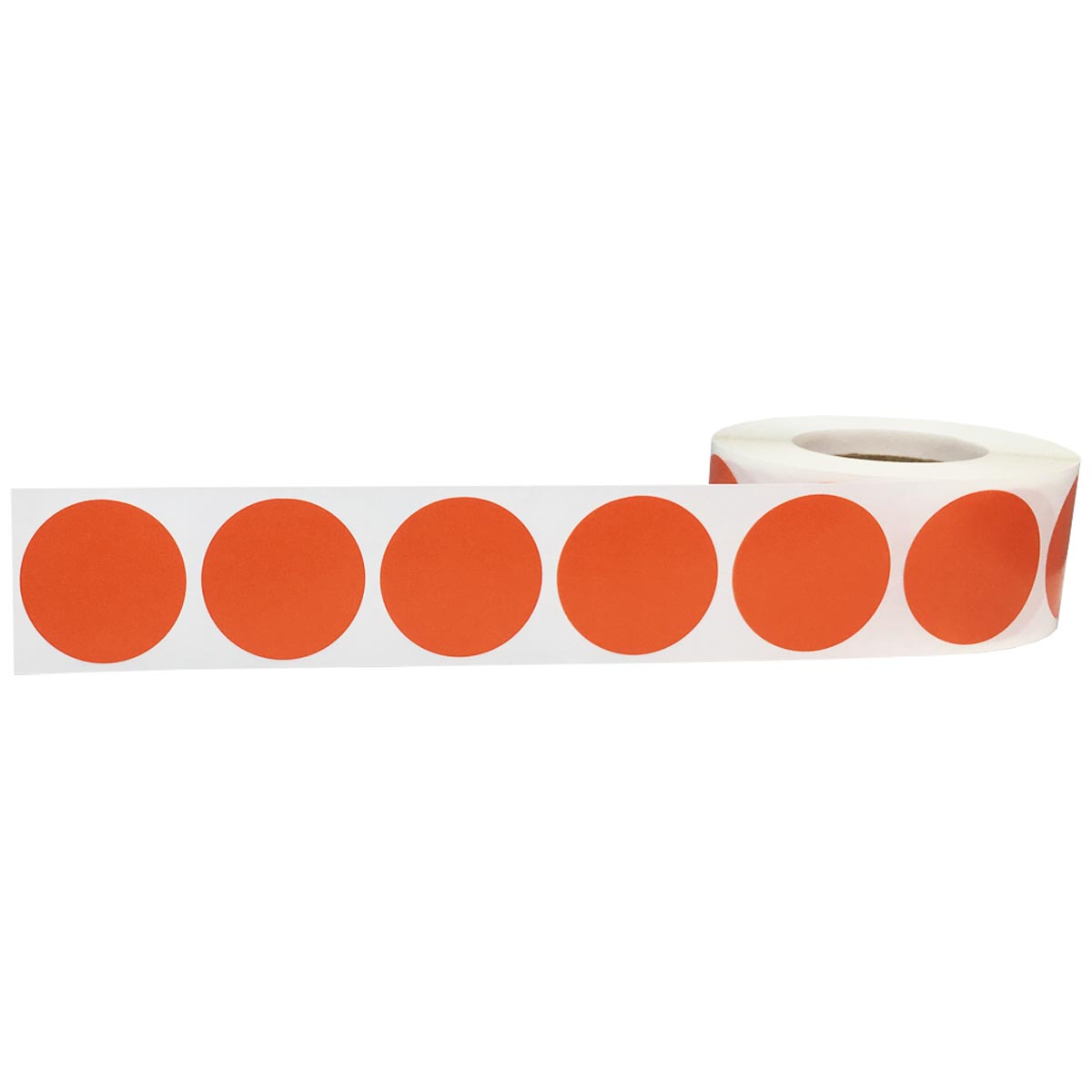 Burnt Orange Colored Labels 1" Round QTY 500 Burnt Orange Colored Labels 1" Round QTY 500