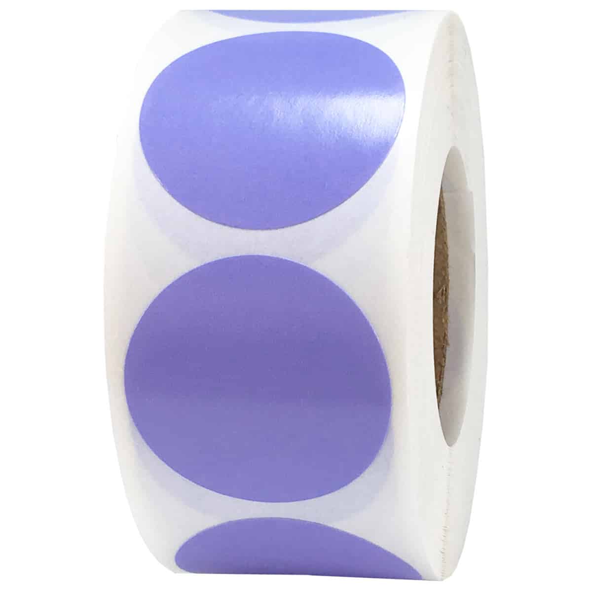 Periwinkle Colored Labels 1" Round QTY 500 Periwinkle Colored Labels 1" Round QTY 500