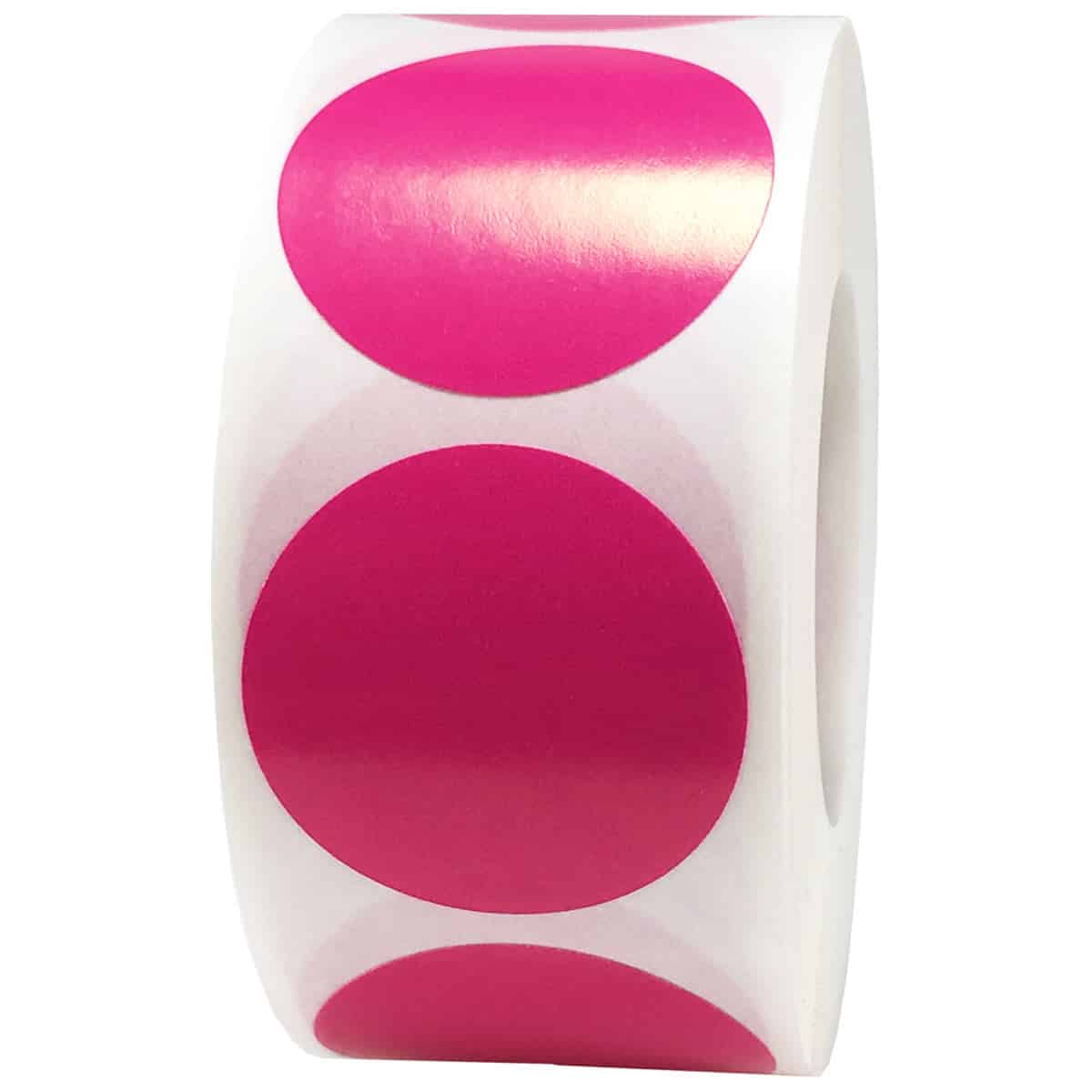 Berry Colored Labels 1" Round QTY 500 Berry Colored Labels 1" Round QTY 500