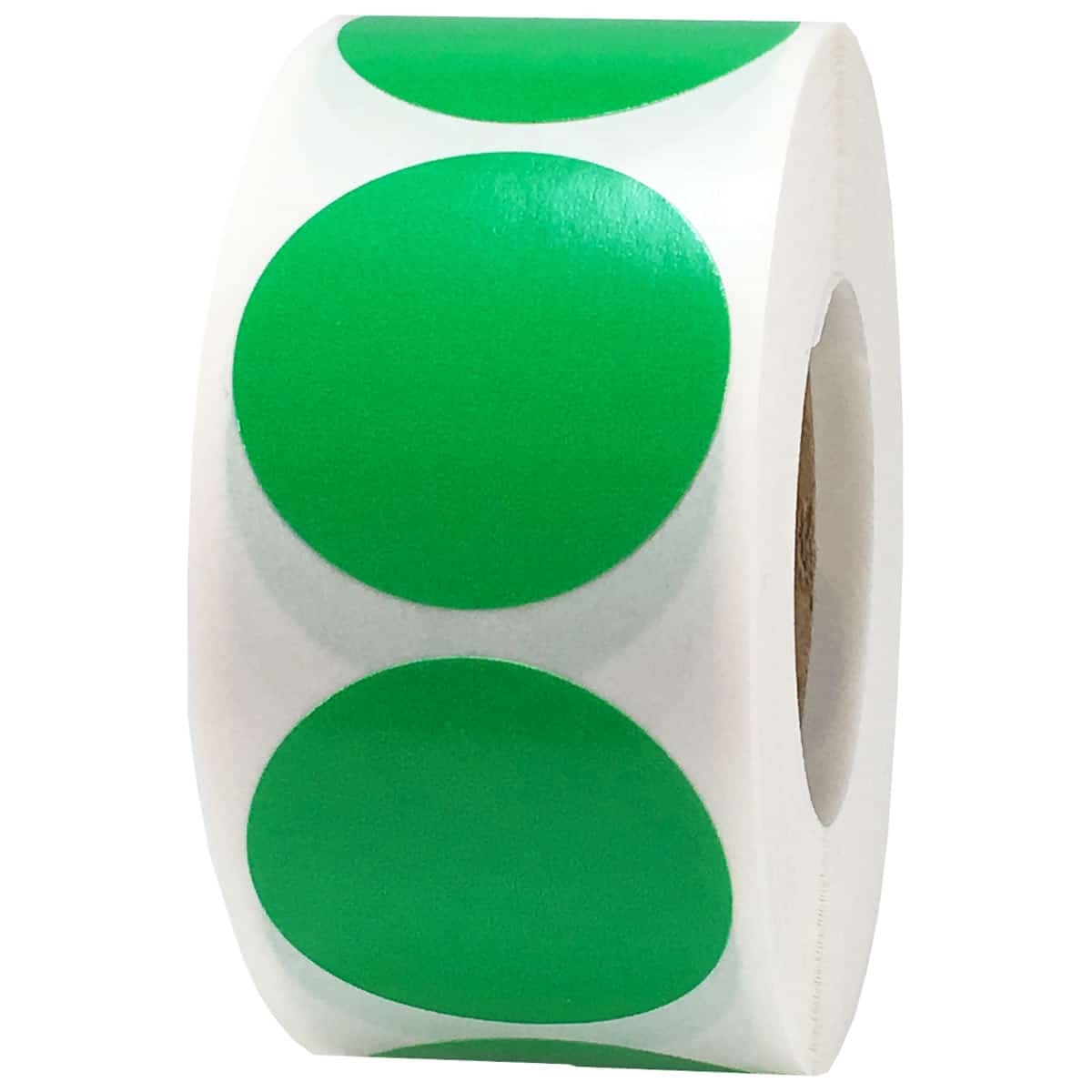 Spring Green Colored Labels 1" Round QTY 500 Spring Green Colored Labels 1" Round QTY 500
