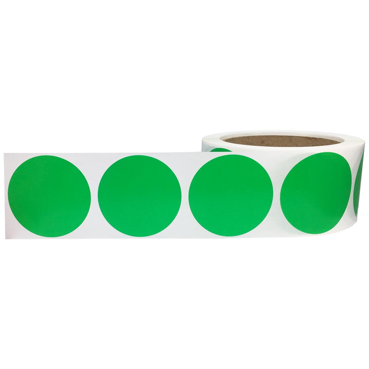 Spring Green Color Stickers 2" Round QTY 500