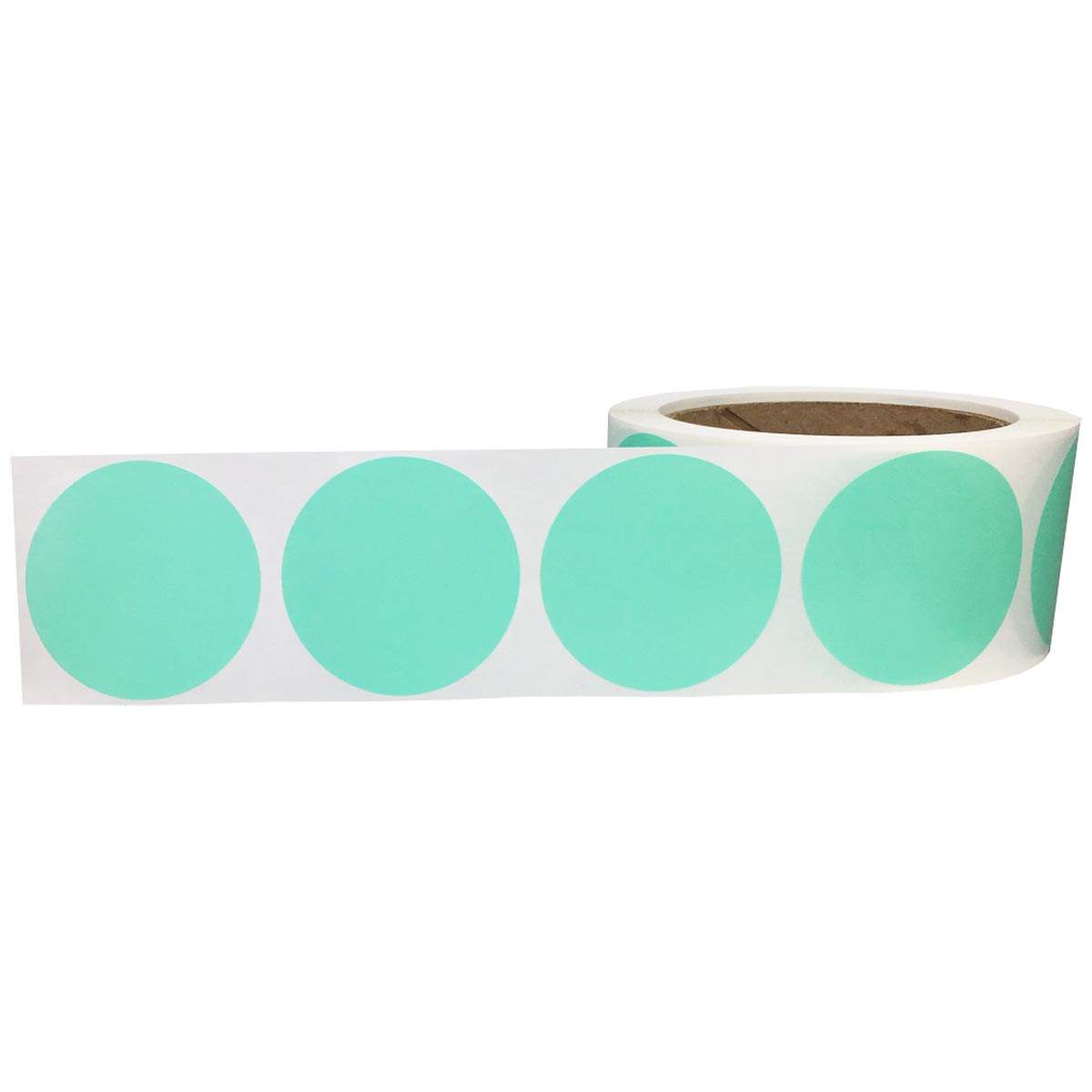 Wintergreen Color Stickers 2" Round QTY 500 Wintergreen Color Stickers 2" Round QTY 500