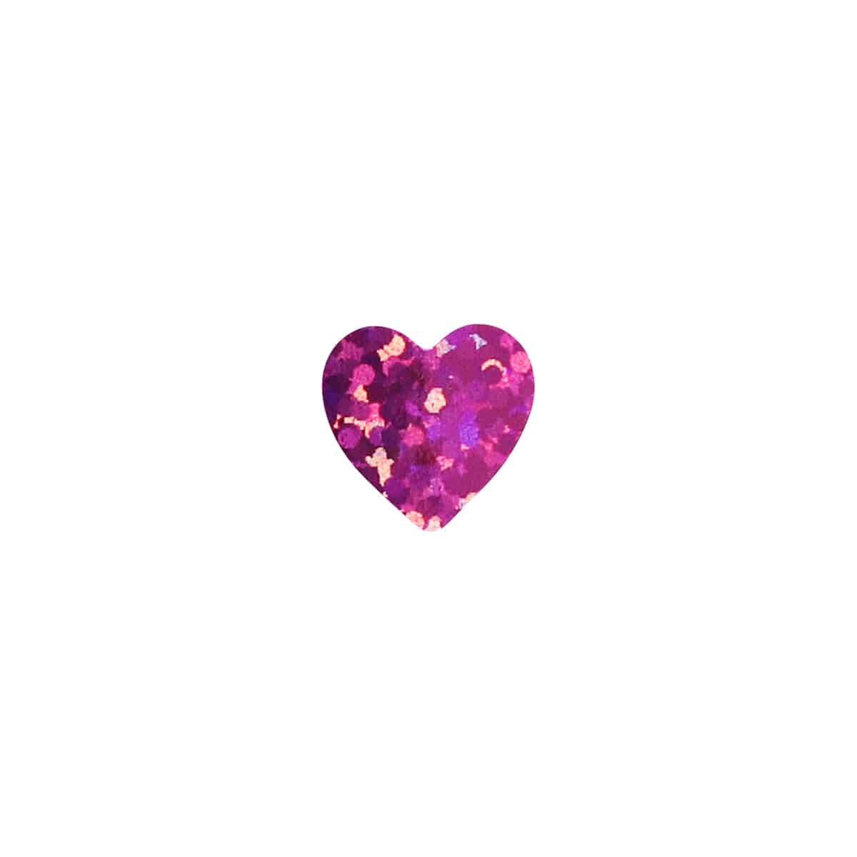Small Pink Sparkle Heart Stickers 1/2" Round Small Pink Sparkle Heart Stickers 1/2" Round