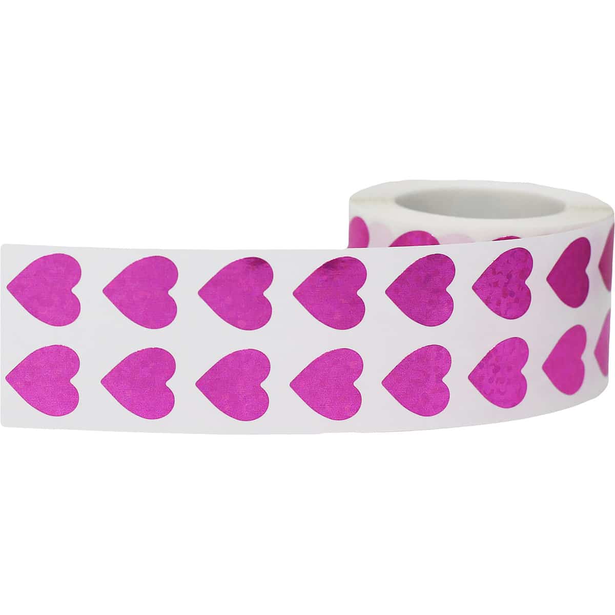 Small Pink Sparkle Heart Stickers 1/2" Round Small Pink Sparkle Heart Stickers 1/2" Round