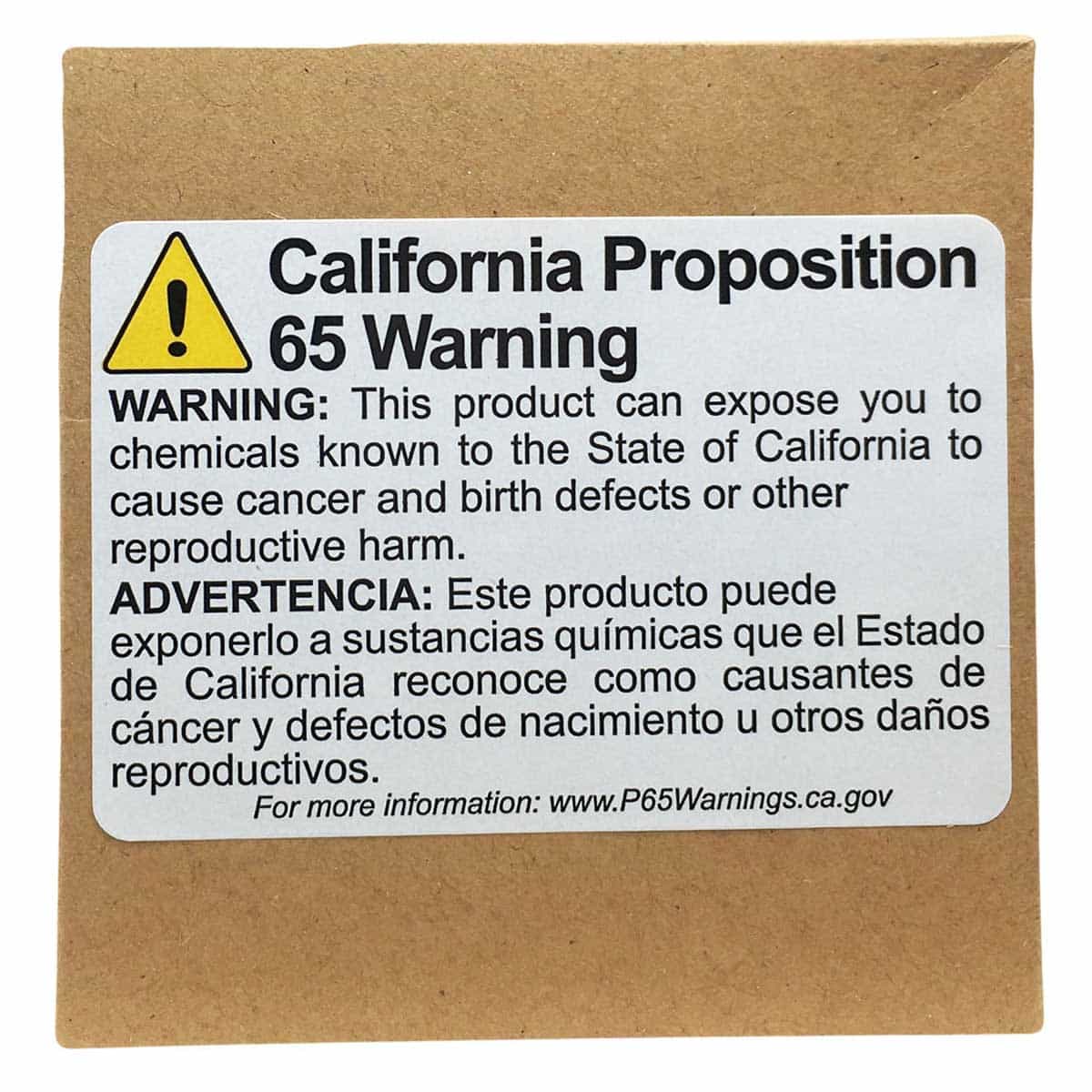 Generic California Prop 65 Labels English/Spanish QTY 500 Generic California Prop 65 Labels English/Spanish QTY 500