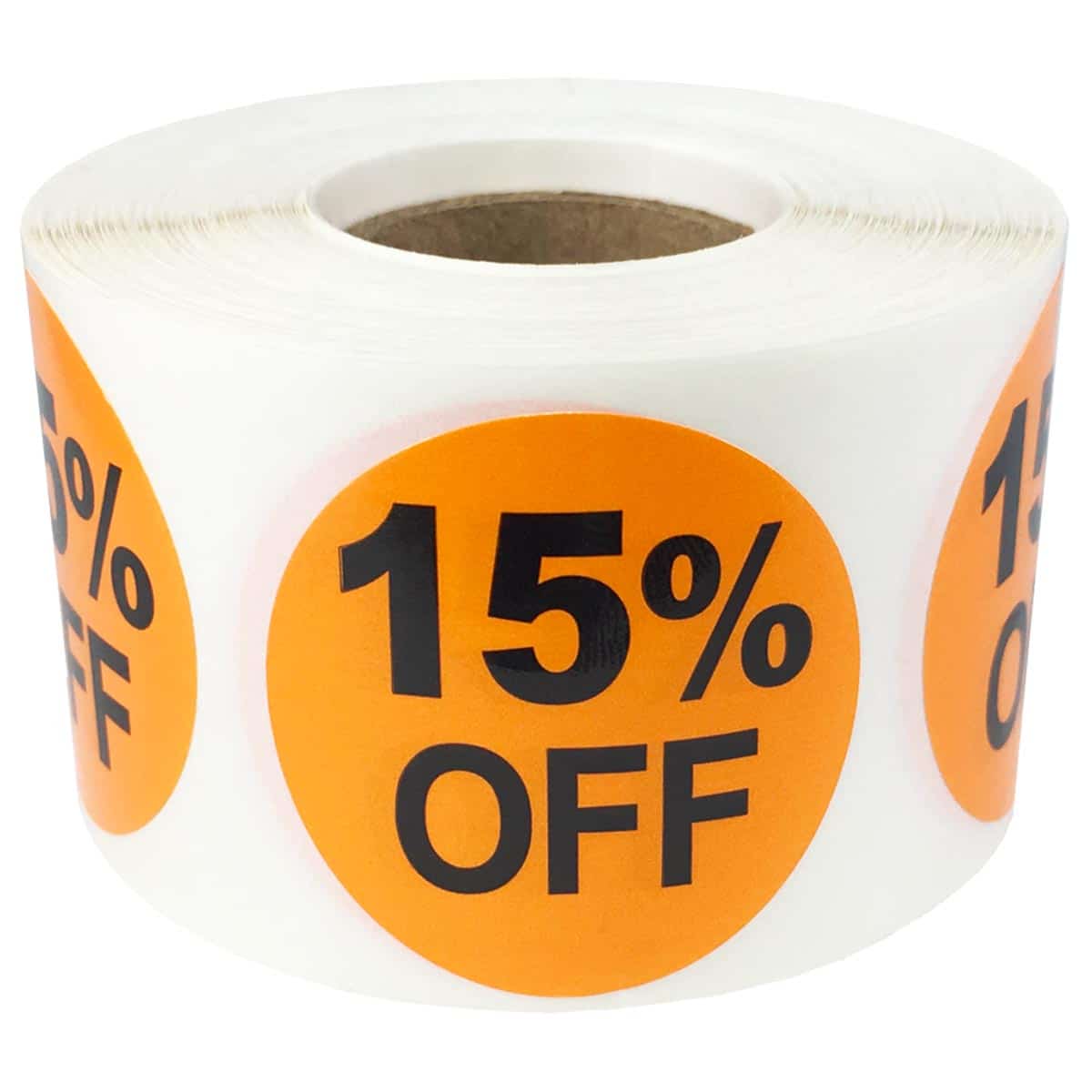 15 Percent Off Labels 1.5" QTY 500