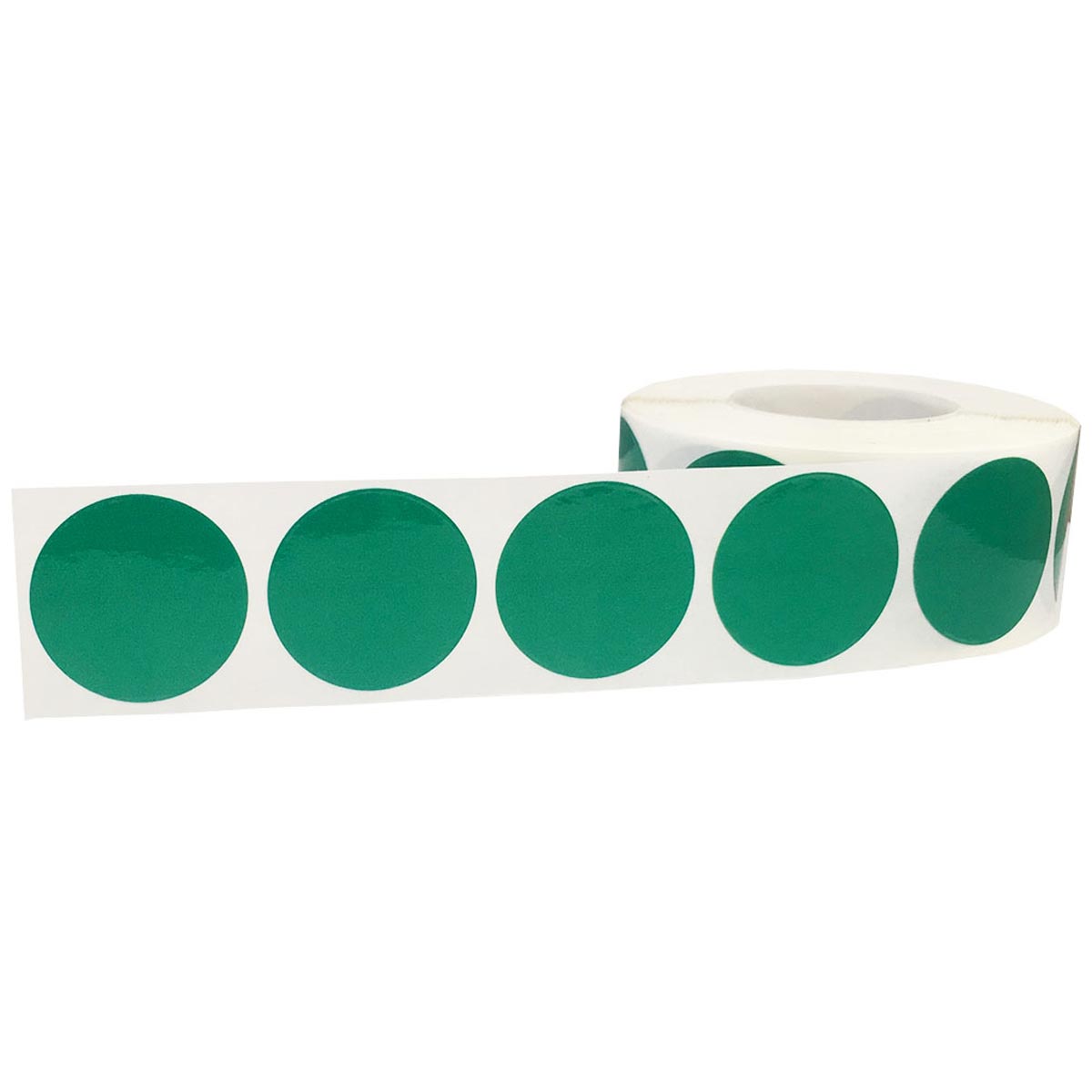 Green Weather Resistant Labels 1" Round QTY 500 Green Weather Resistant Labels 1" Round QTY 500