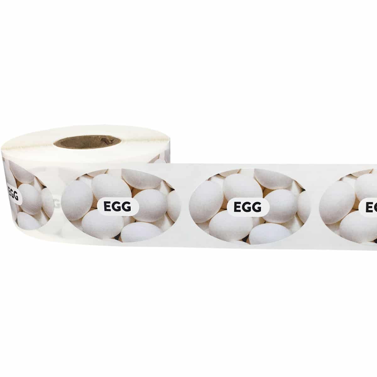 Baked Goods Labels with Real Images of Egg QTY 500