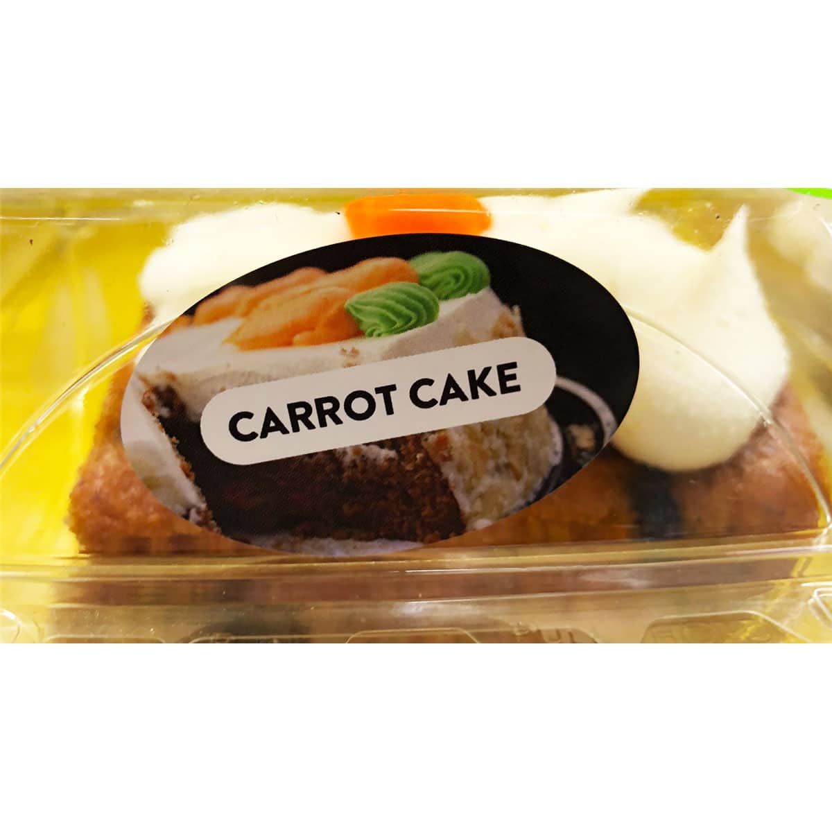 Carrot Cake Bakery Labels with Real Images QTY 500 Carrot Cake Bakery Labels with Real Images QTY 500