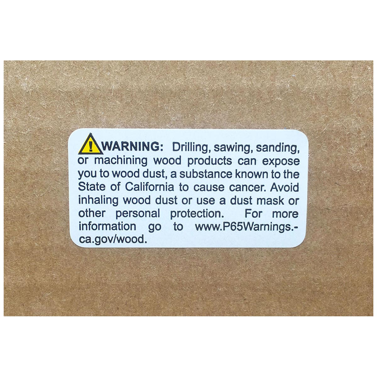 Prop 65 Labels Exposure to Wood Dust Requirements QTY 500