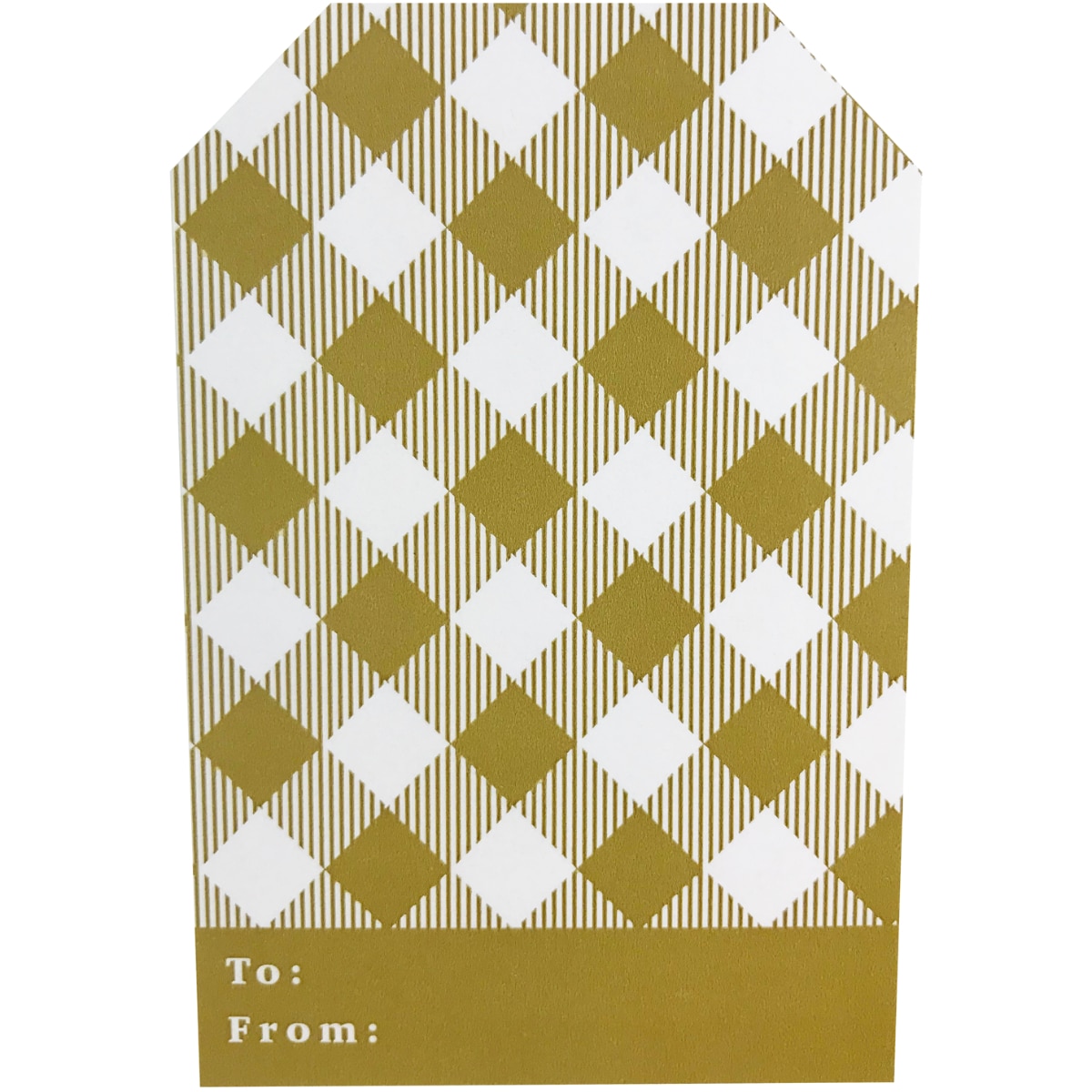 Classy Gold/White Holiday Gift Tags QTY 100
