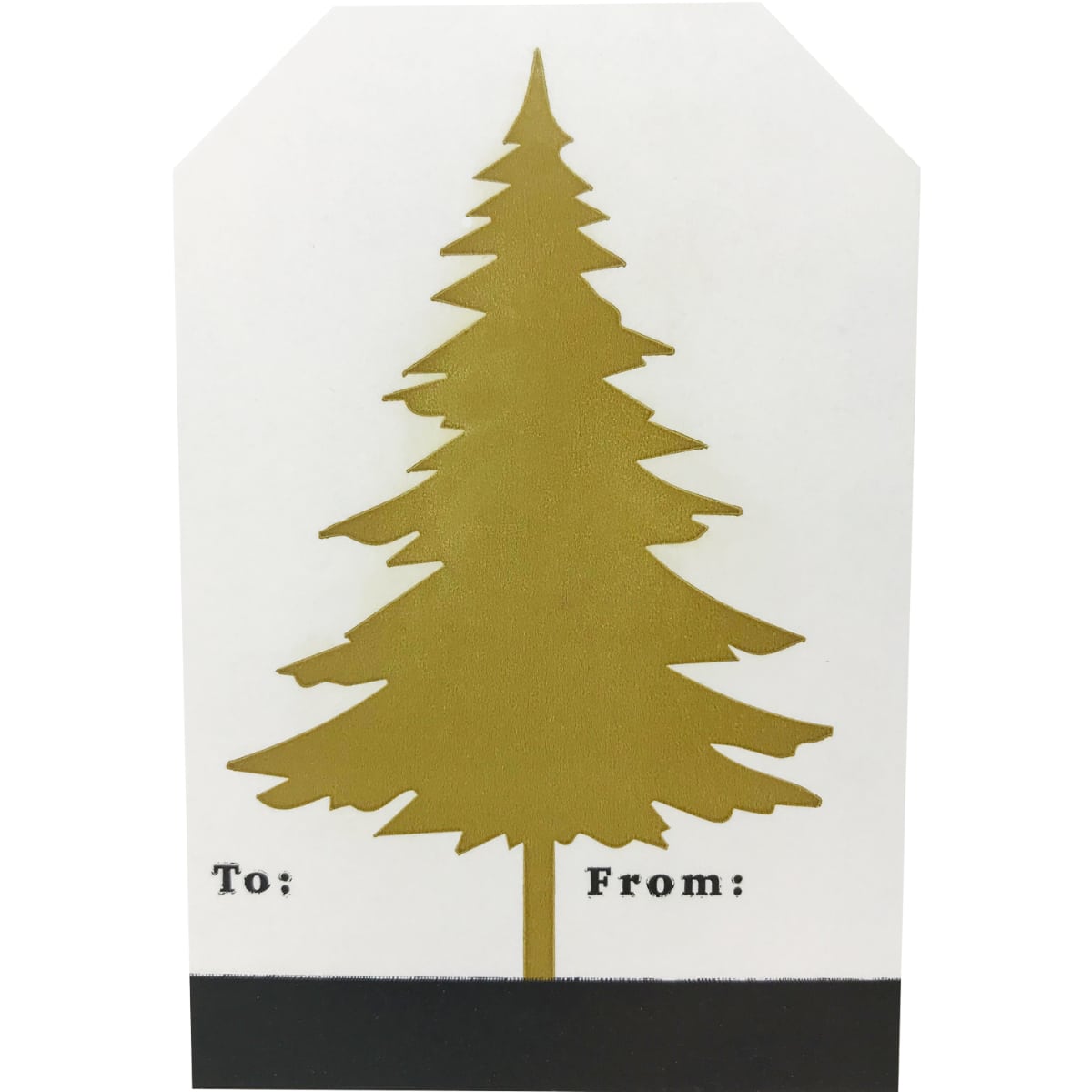 Holly Jolly Warm Wishes Gold and White Holiday Gift Tags QTY 100