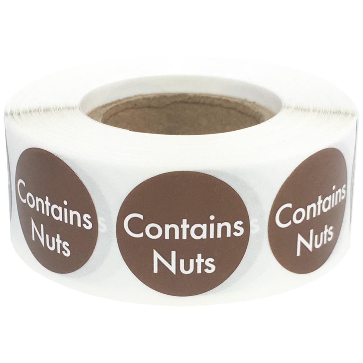 Small Contains Nuts Color Coded Diet Warning Labels QTY 500