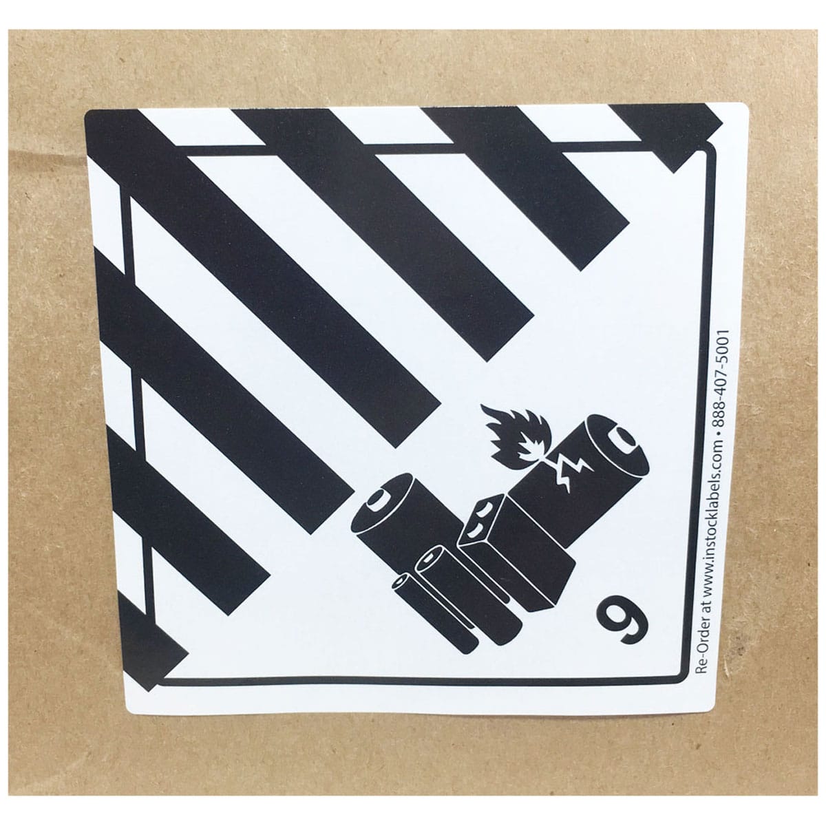 DOT Lithium Battery Hazard Class 9 Labels QTY 500 DOT Lithium Battery Hazard Class 9 Labels QTY 500