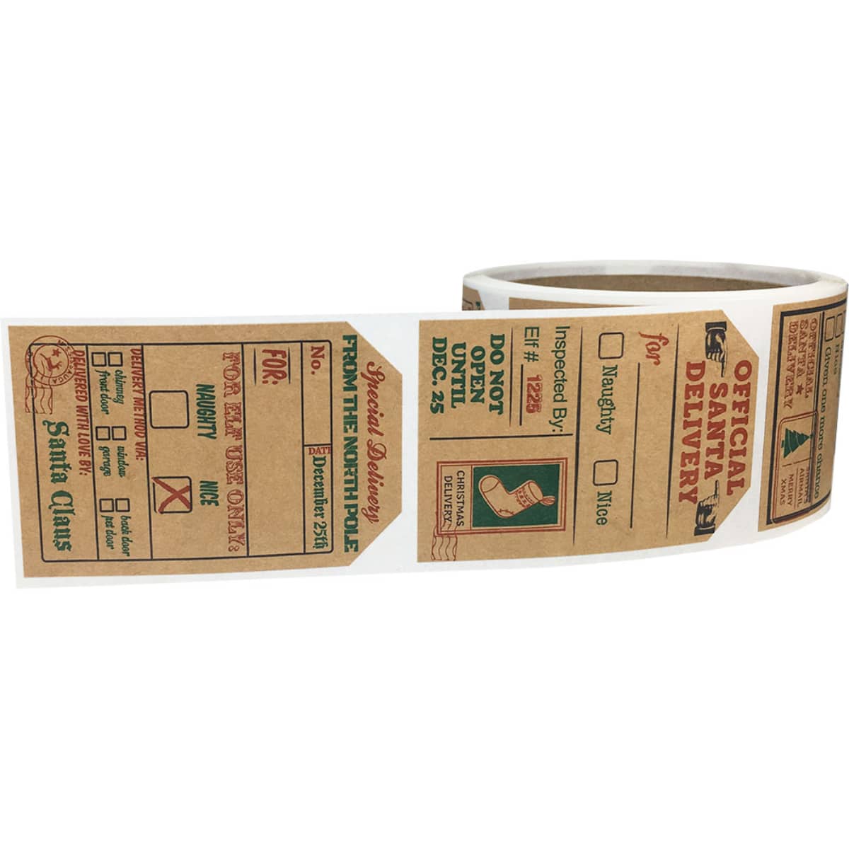 Kraft Vintage Christmas Gift Tags QTY 100