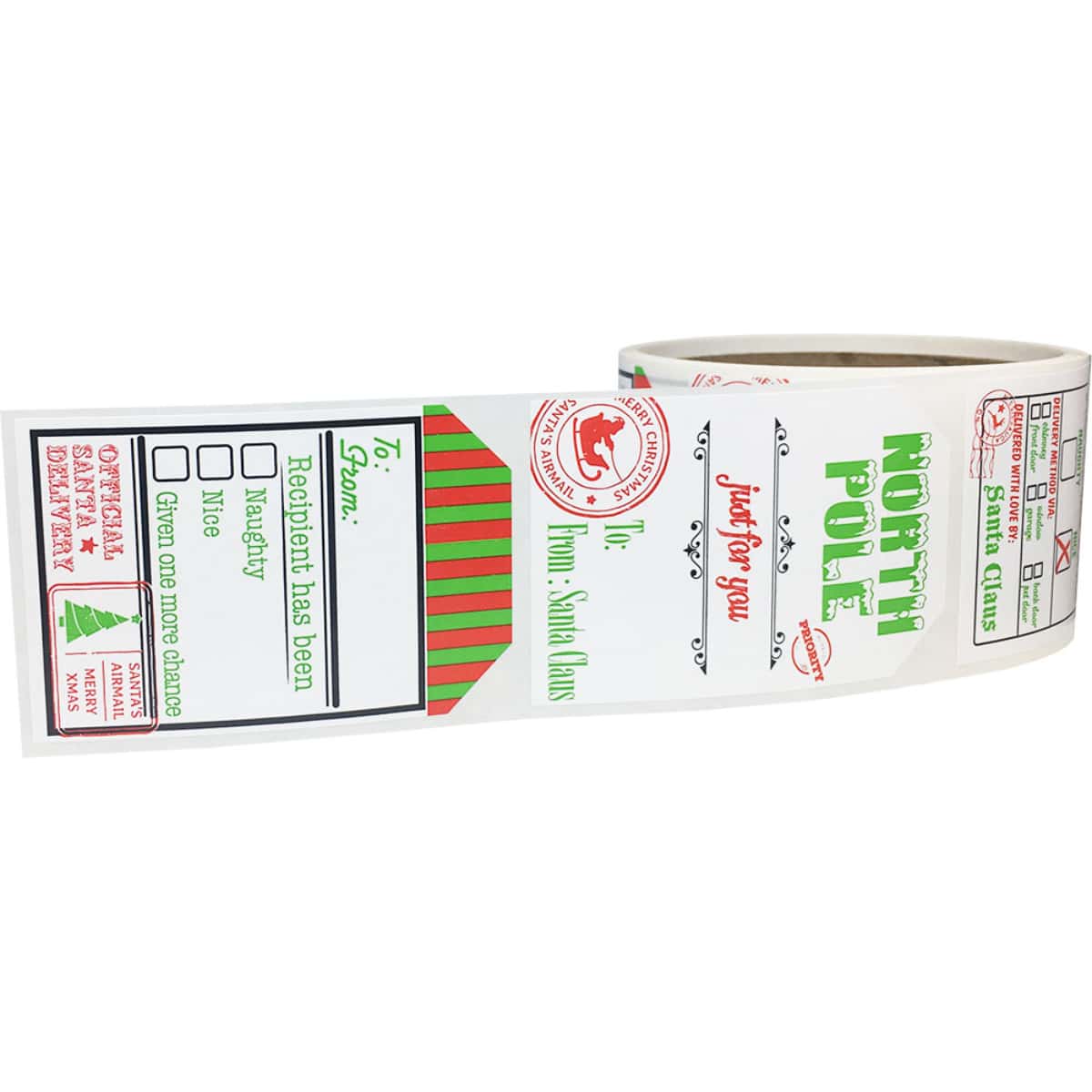 Official Santa Delivery North Pole Gift Tags QTY 100