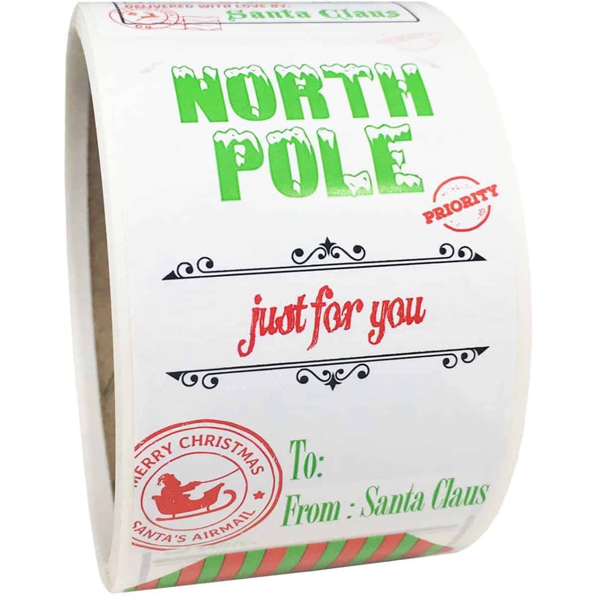 Official Santa Delivery North Pole Gift Tags QTY 100