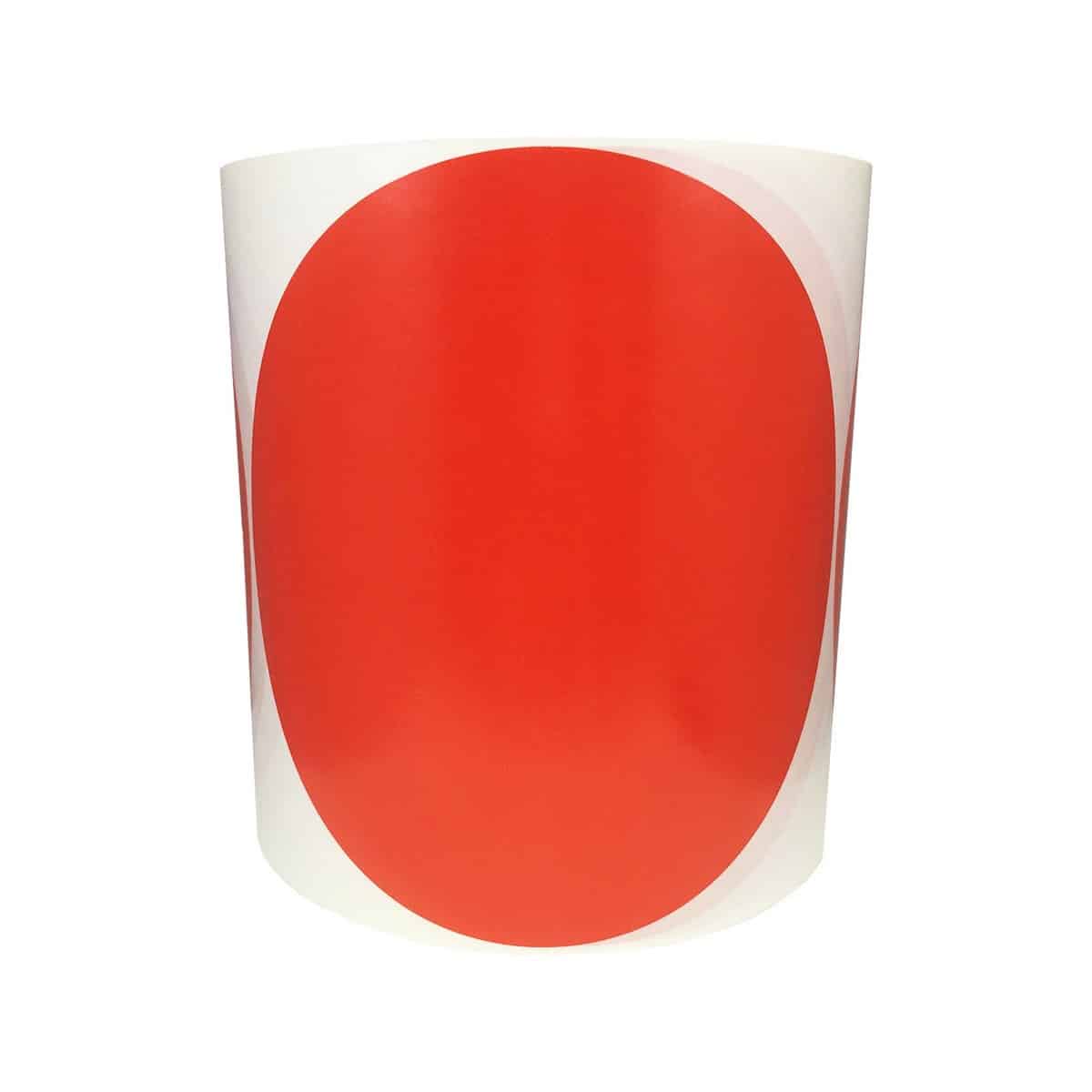 Red Stickers Extra Large 6" Round QTY 500 Red Stickers Extra Large 6" Round QTY 500