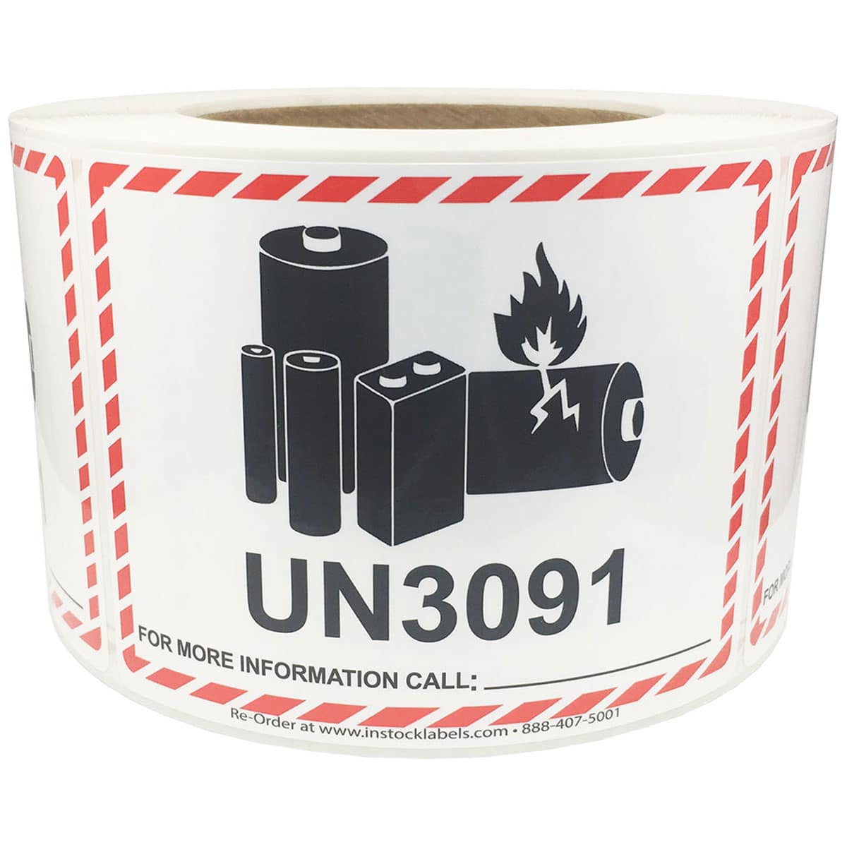 Caution Lithium Battery UN3091 Warning Labels QTY 500 Caution Lithium Battery UN3091 Warning Labels QTY 500