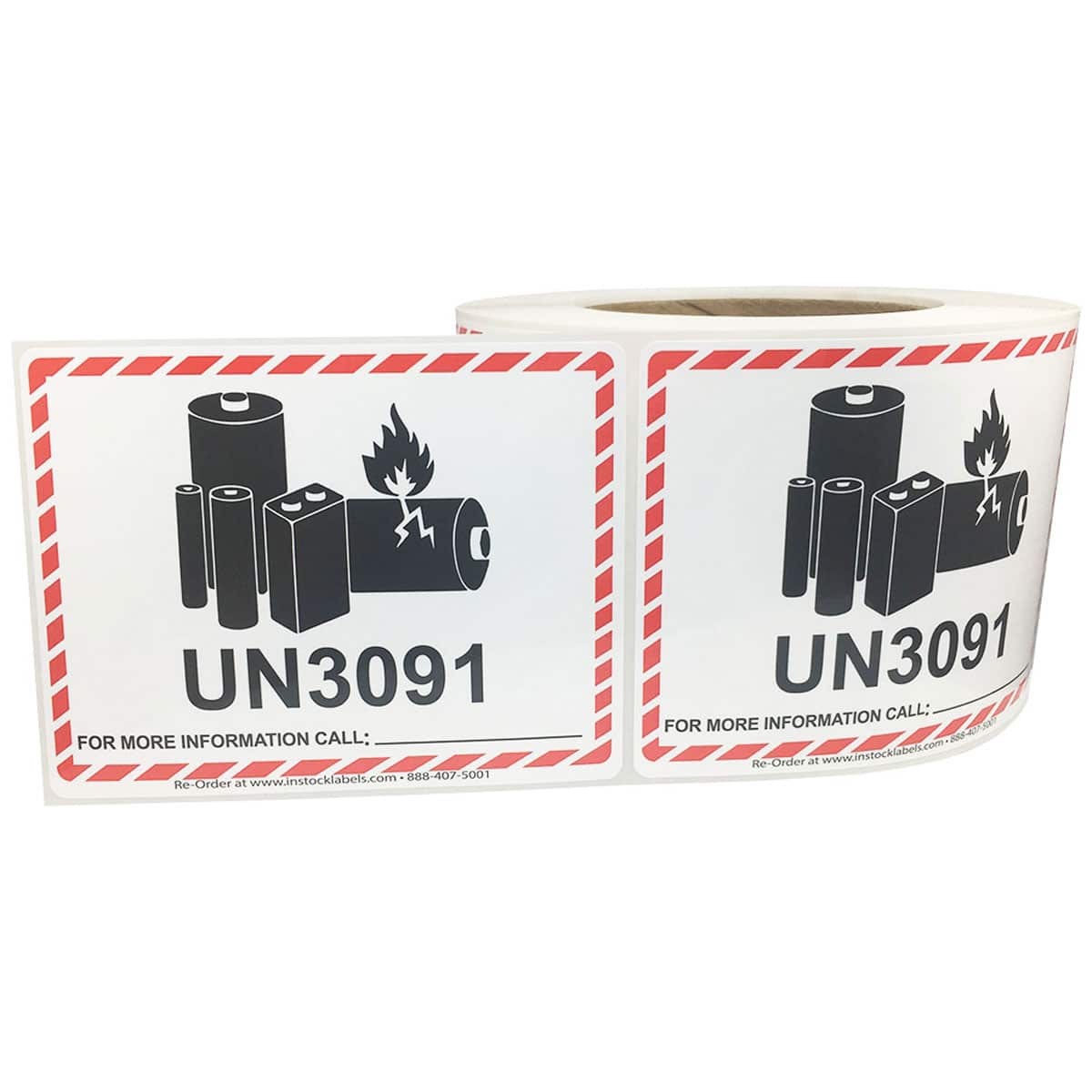 Caution Lithium Battery UN3091 Warning Labels QTY 500 Caution Lithium Battery UN3091 Warning Labels QTY 500