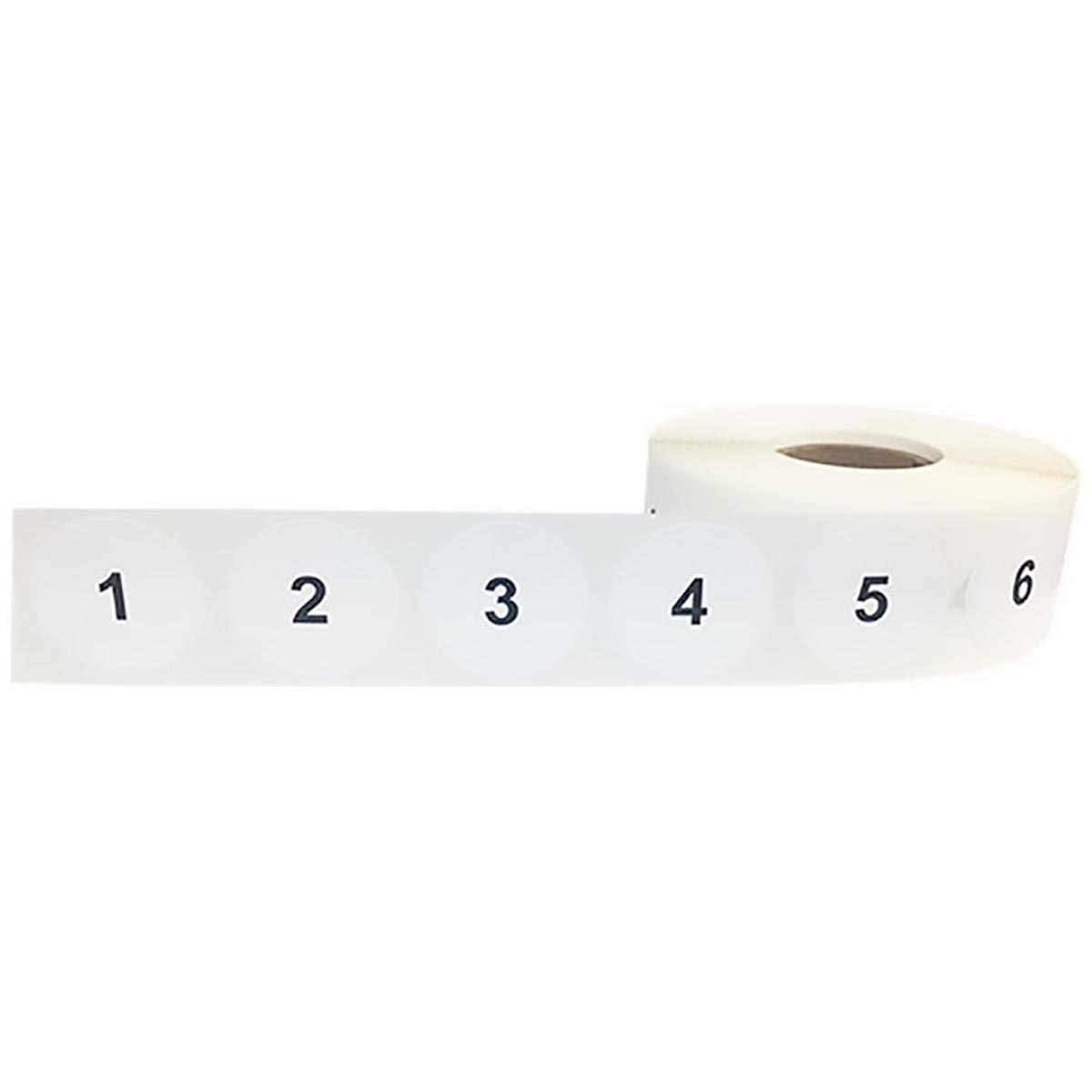 Consecutive Number Stickers 1 - 1,000 | 1" Round QTY 500