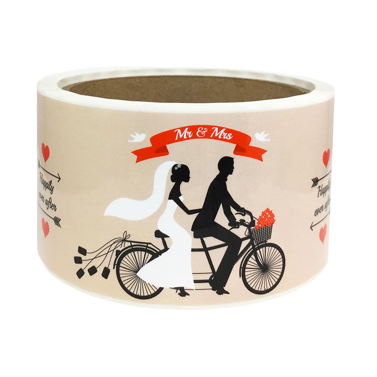 Just Married Mr. and Mrs. Water Bottle Labels - Holiday QTY 50